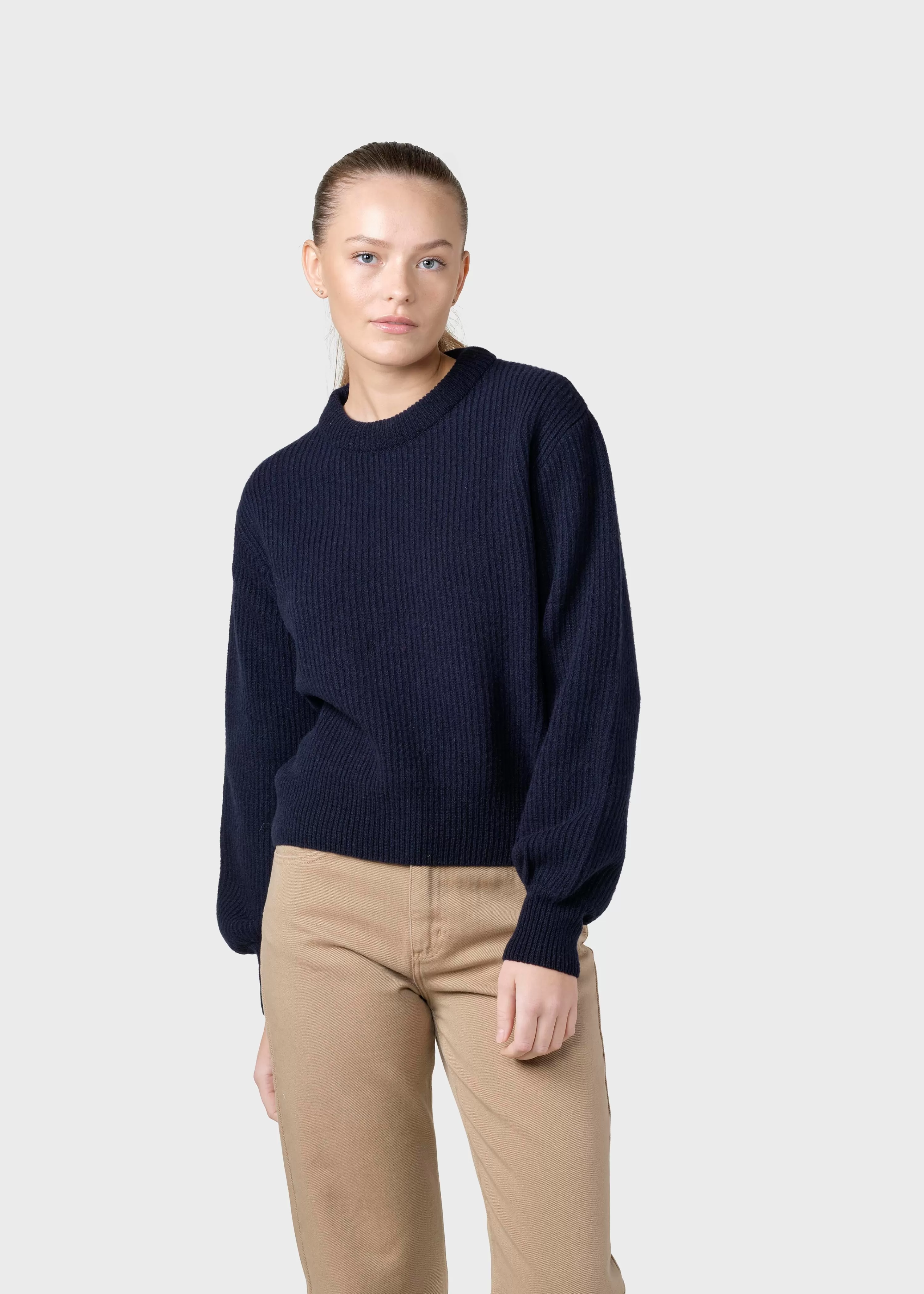 Klitmoller Collective Knitwear | Brushed Merino wool*Gerda knit - Navy