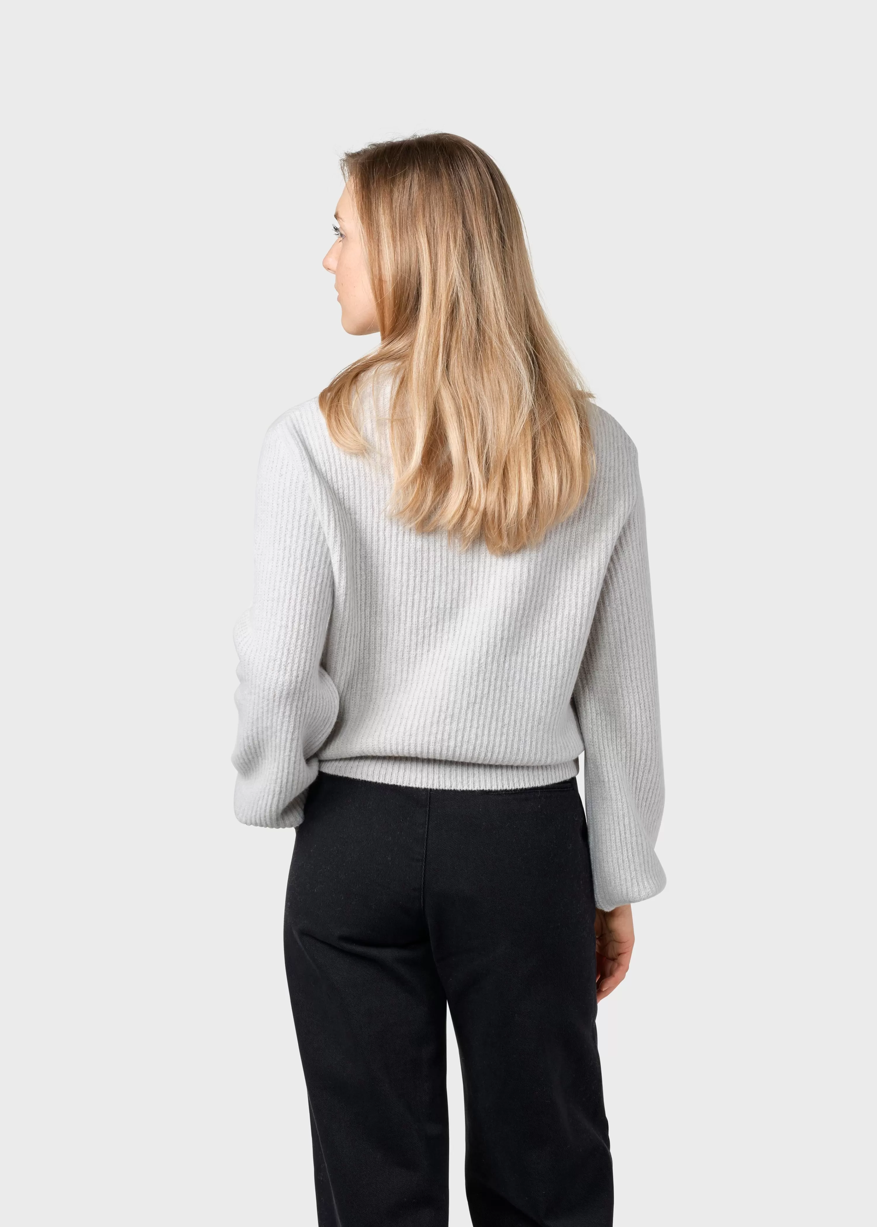 Klitmoller Collective Knitwear | Brushed Merino wool*Gerda knit - Pastel grey