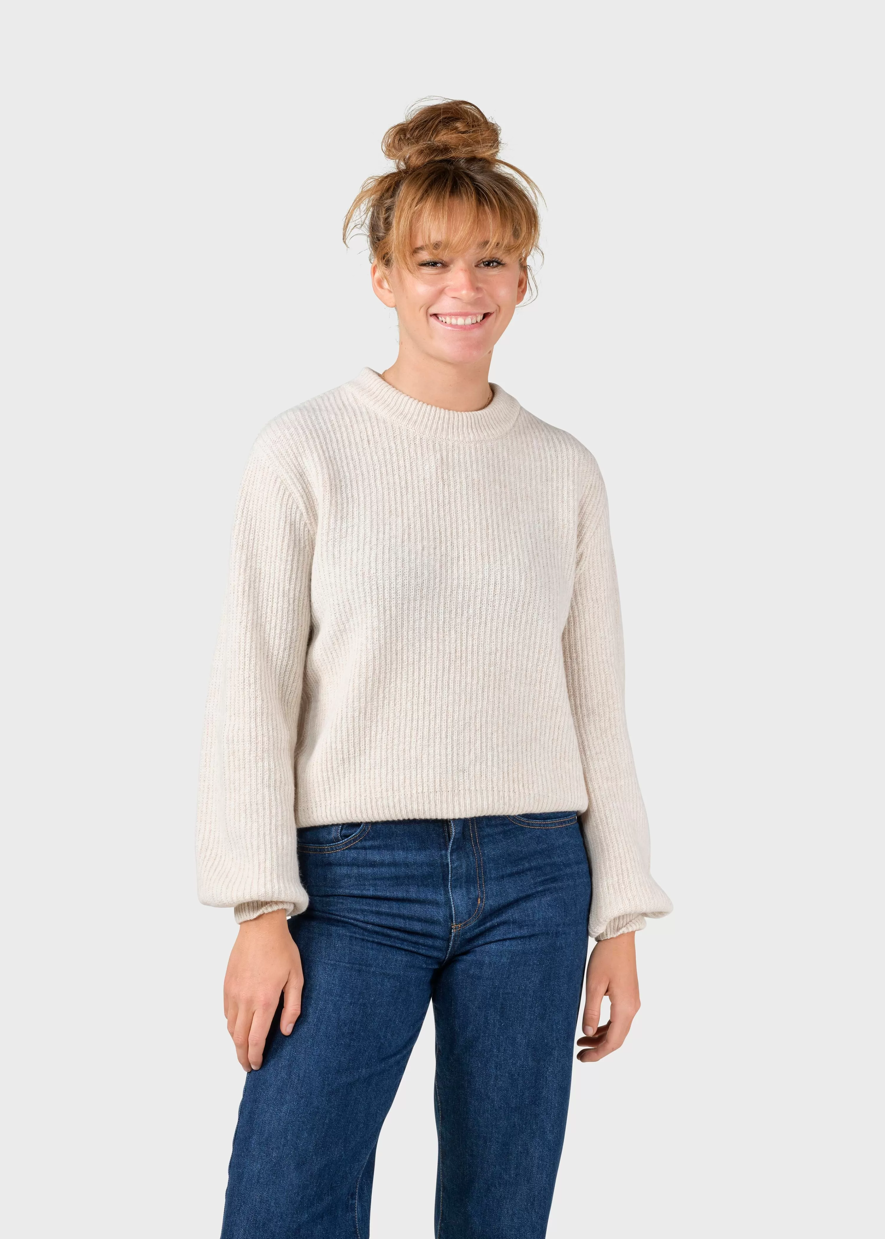 Klitmoller Collective Knitwear | Brushed Merino wool*Gerda knit - Pastel sand