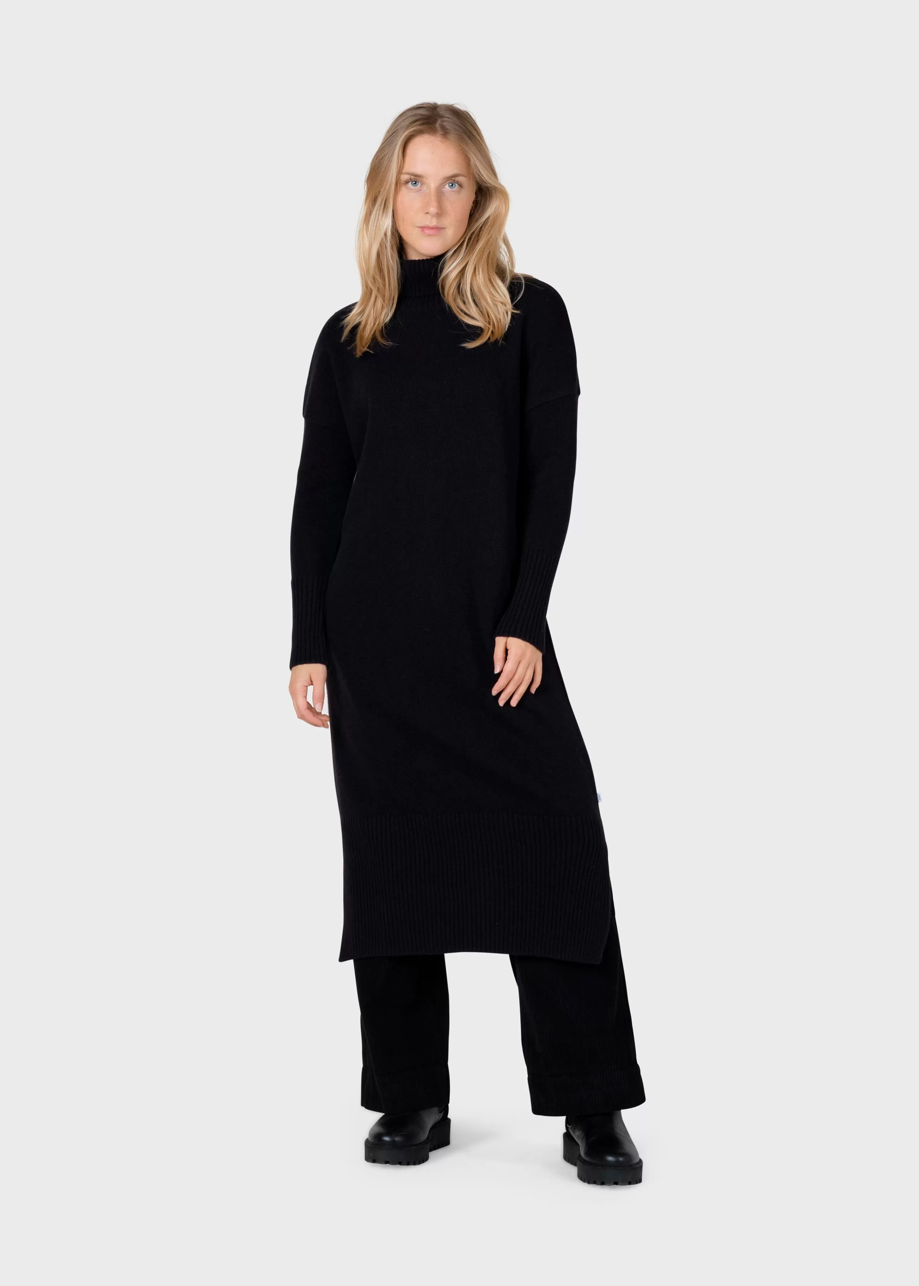 Klitmoller Collective Brushed Merino wool | Knitwear*Gro knit dress - Black