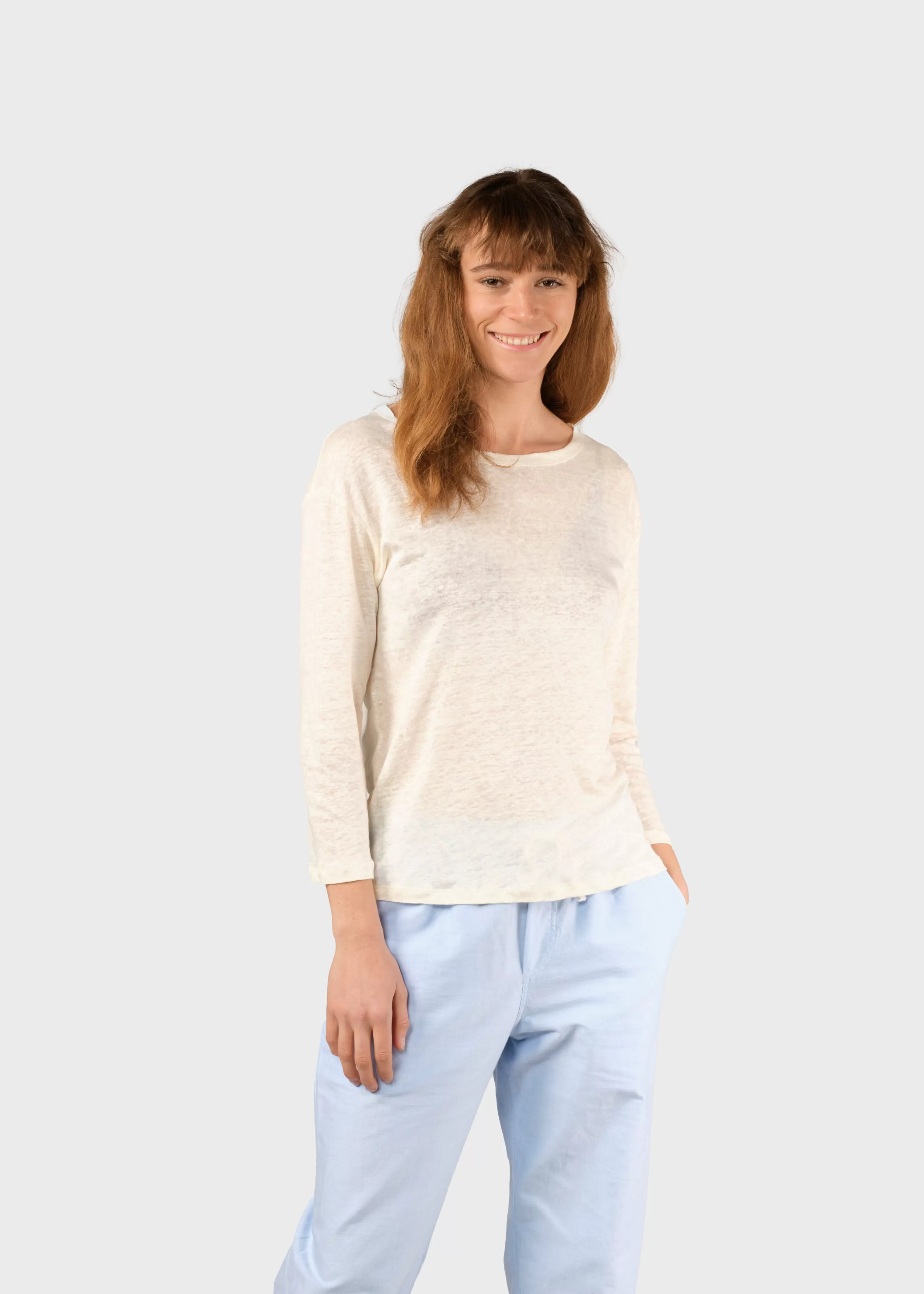 Klitmoller Collective Tees & Tops*Gudrun LS tee - Cream