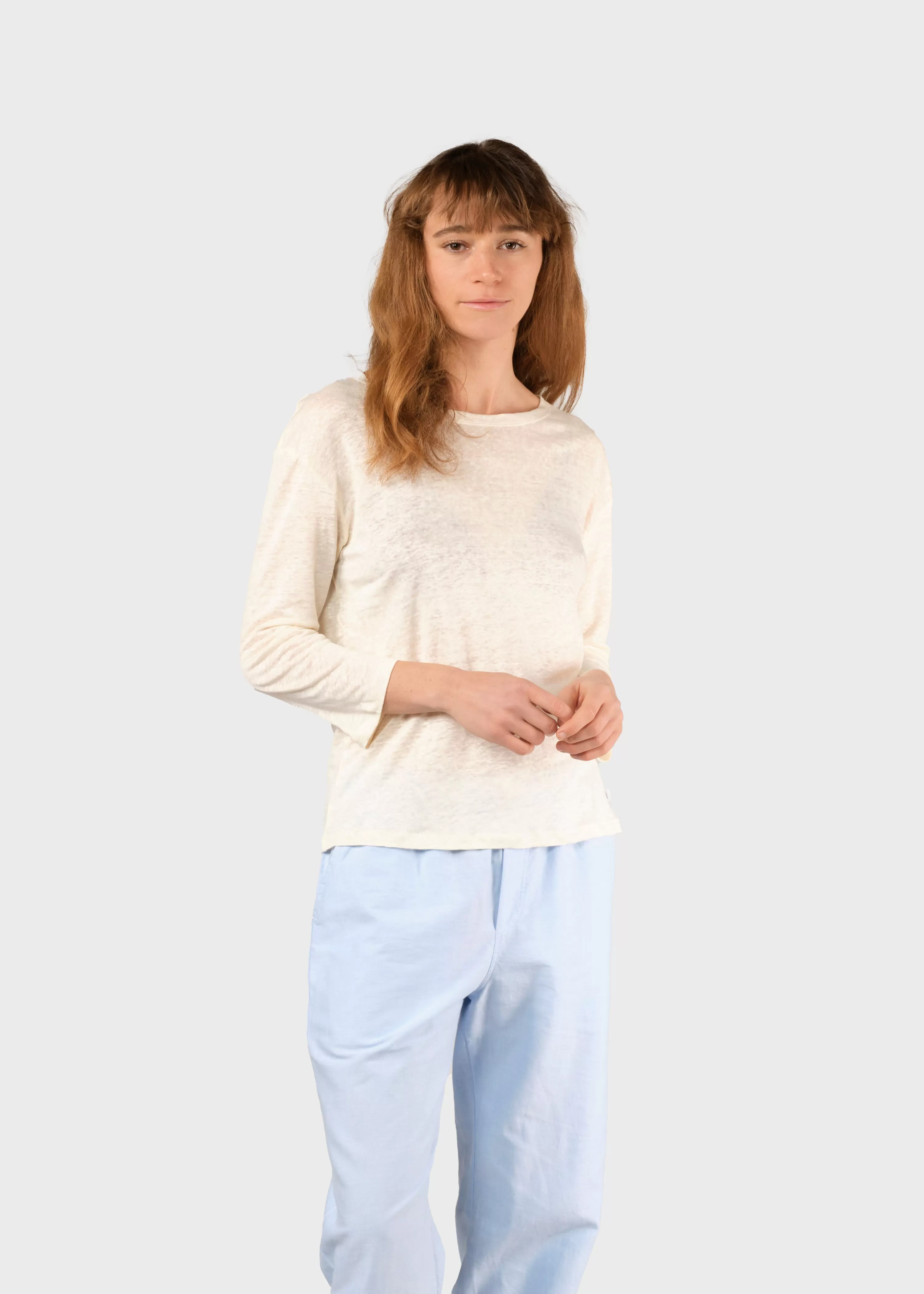 Klitmoller Collective Tees & Tops*Gudrun LS tee - Cream