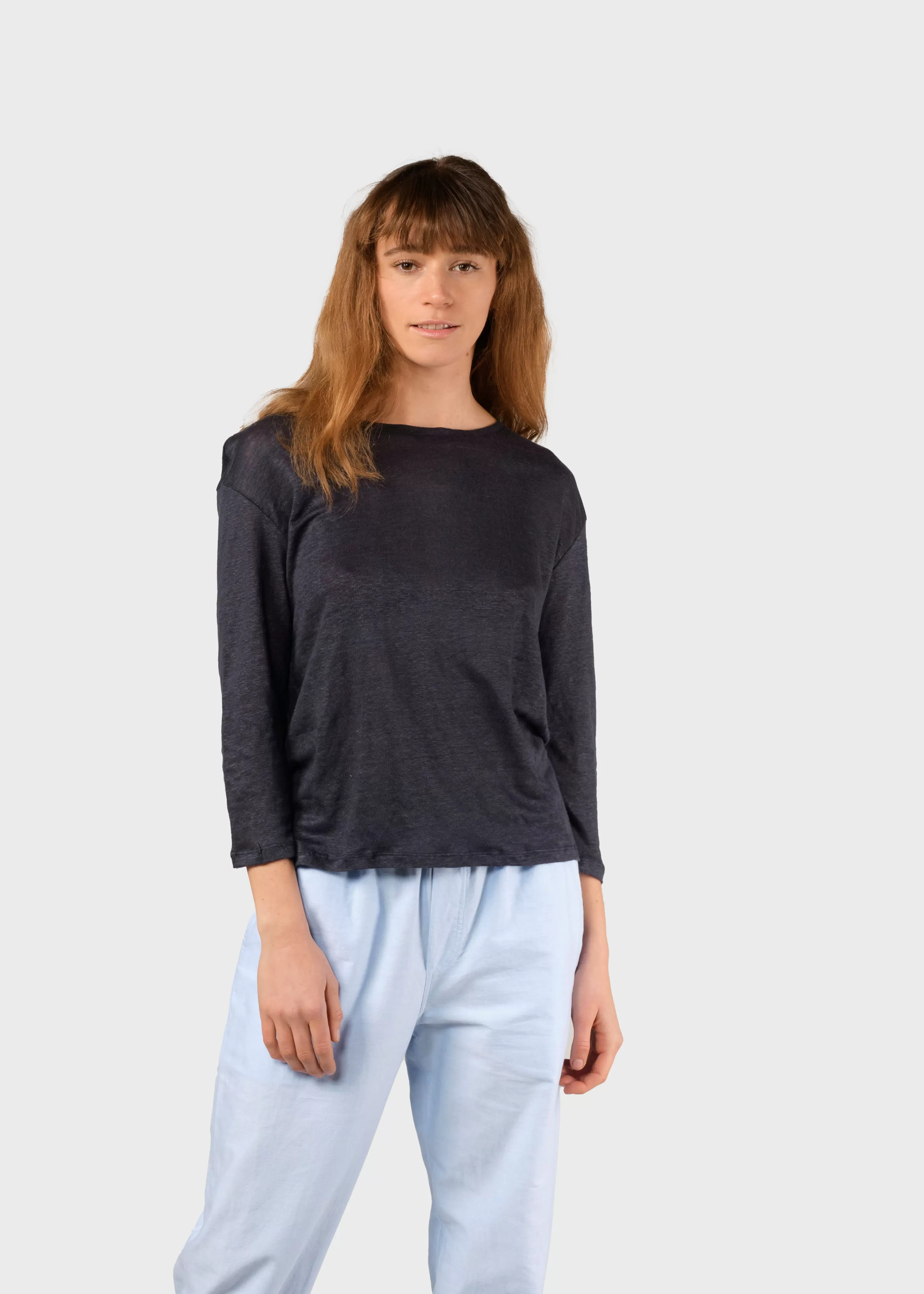 Klitmoller Collective Tees & Tops*Gudrun LS tee - Navy