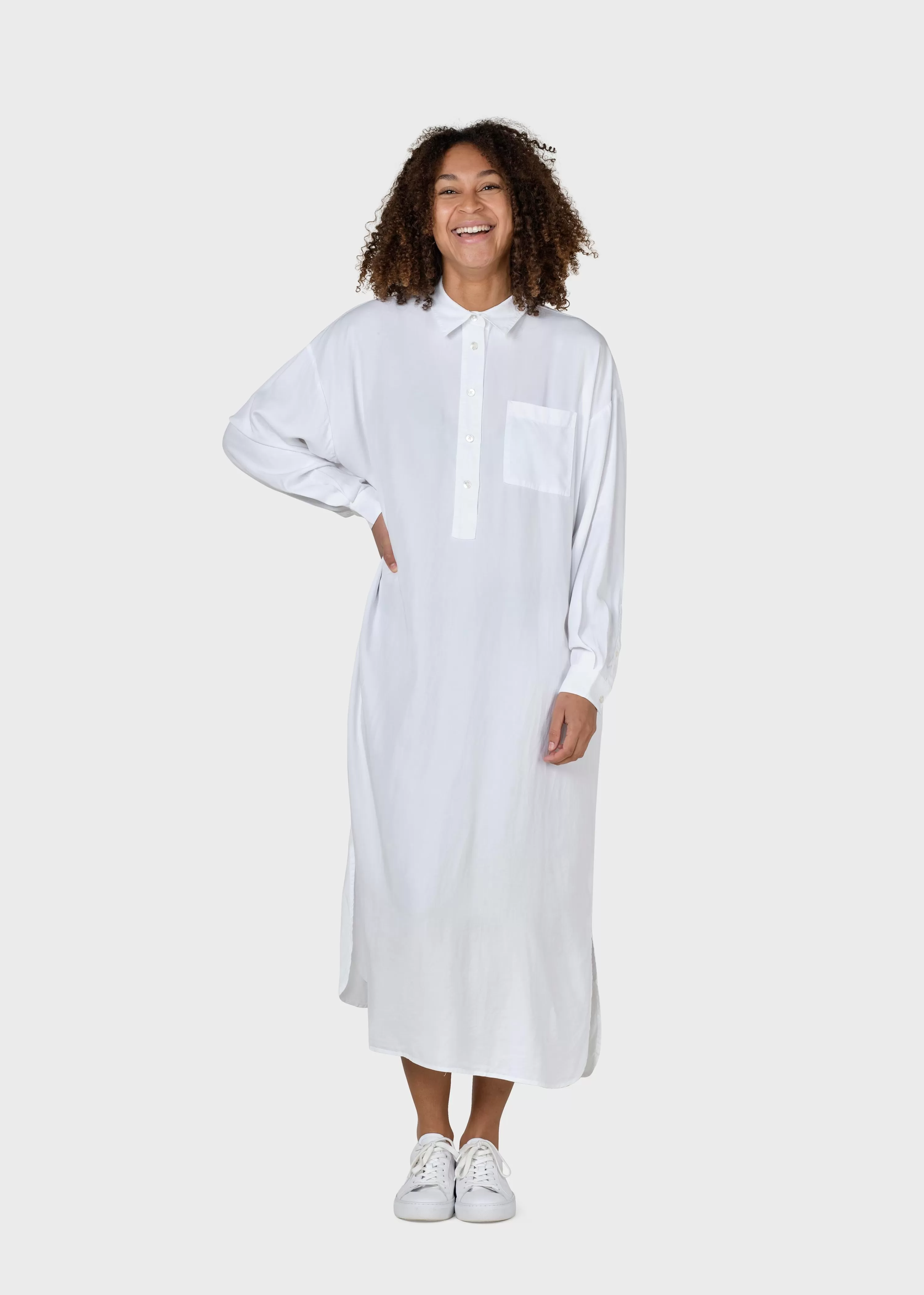 Klitmoller Collective Shirts*Gulla shirtdress - White