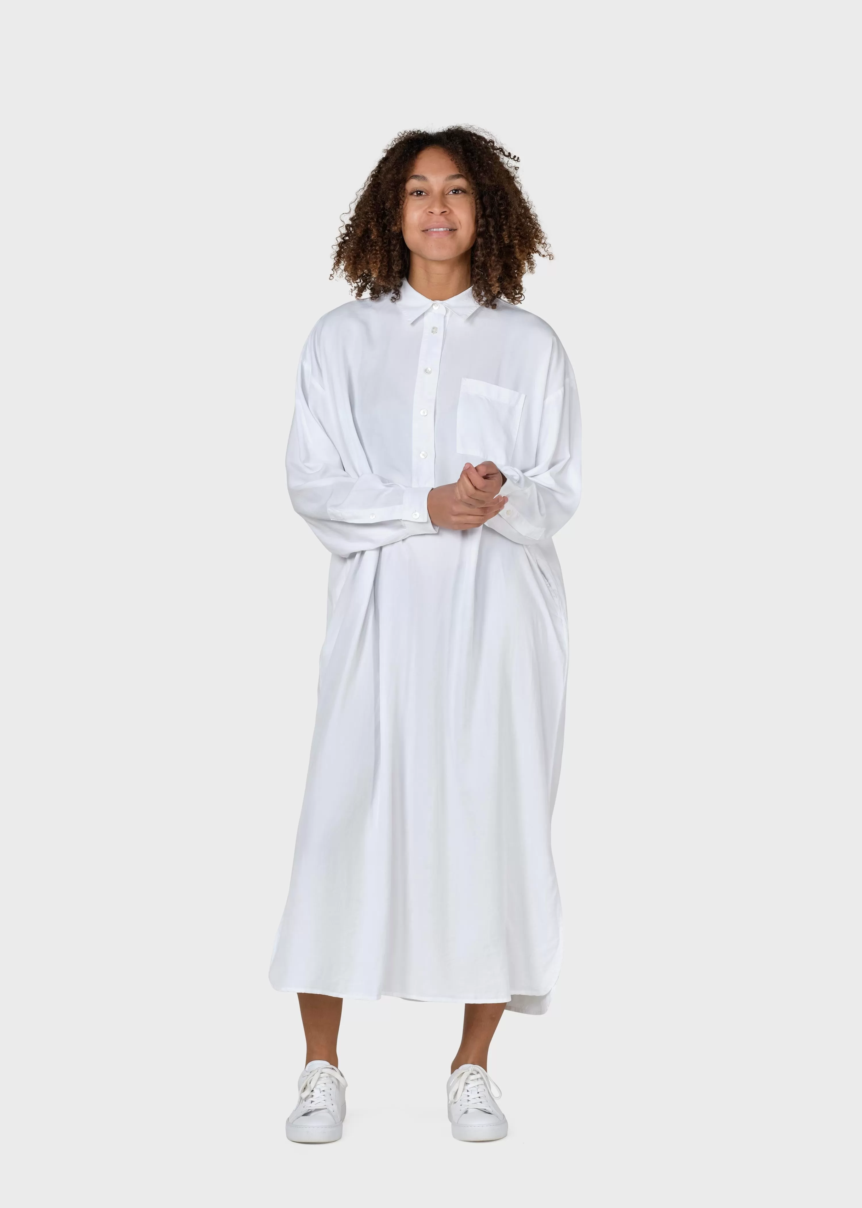 Klitmoller Collective Shirts*Gulla shirtdress - White