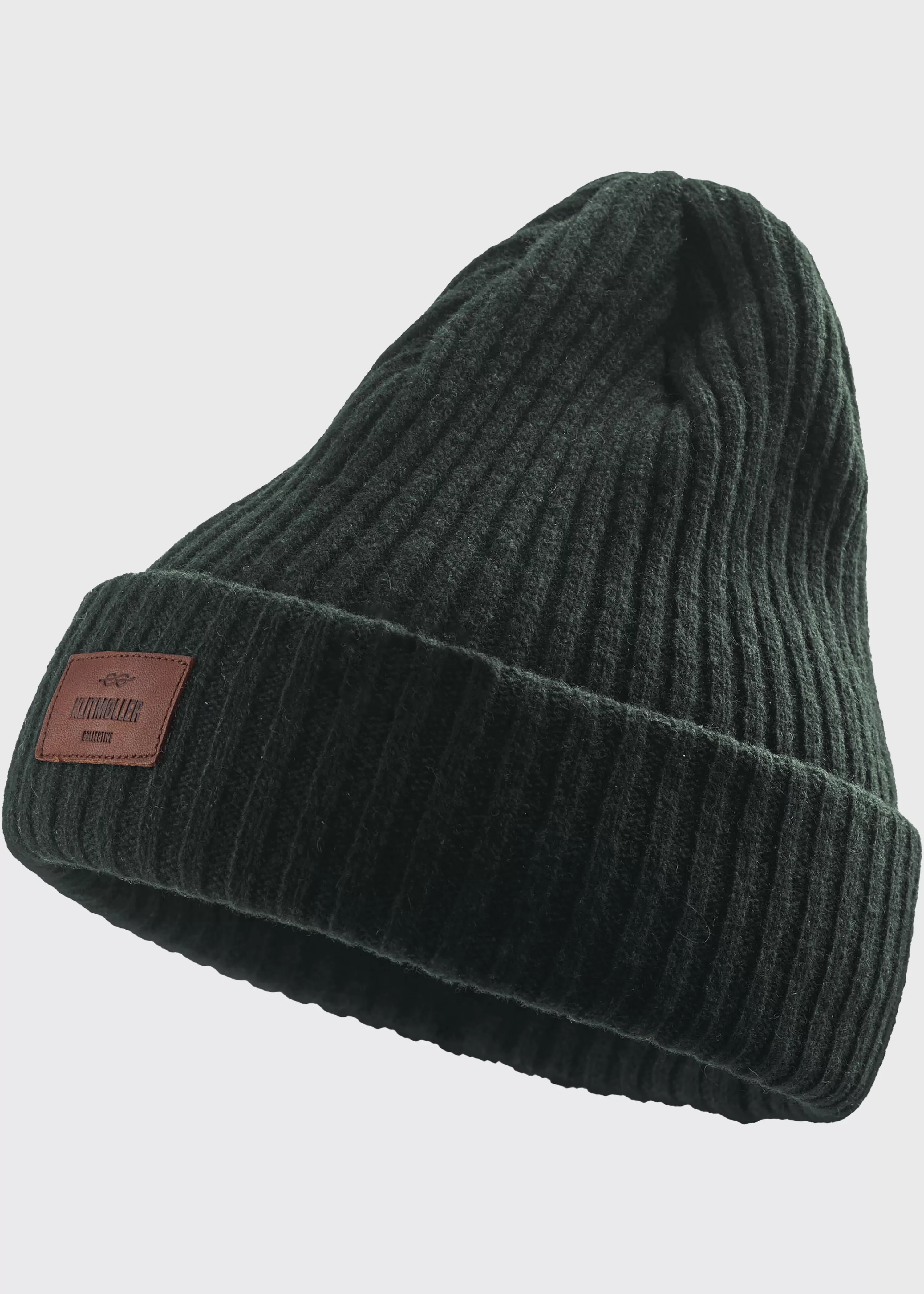 Klitmoller Collective Beanies*Heavy rib beanie - Olive