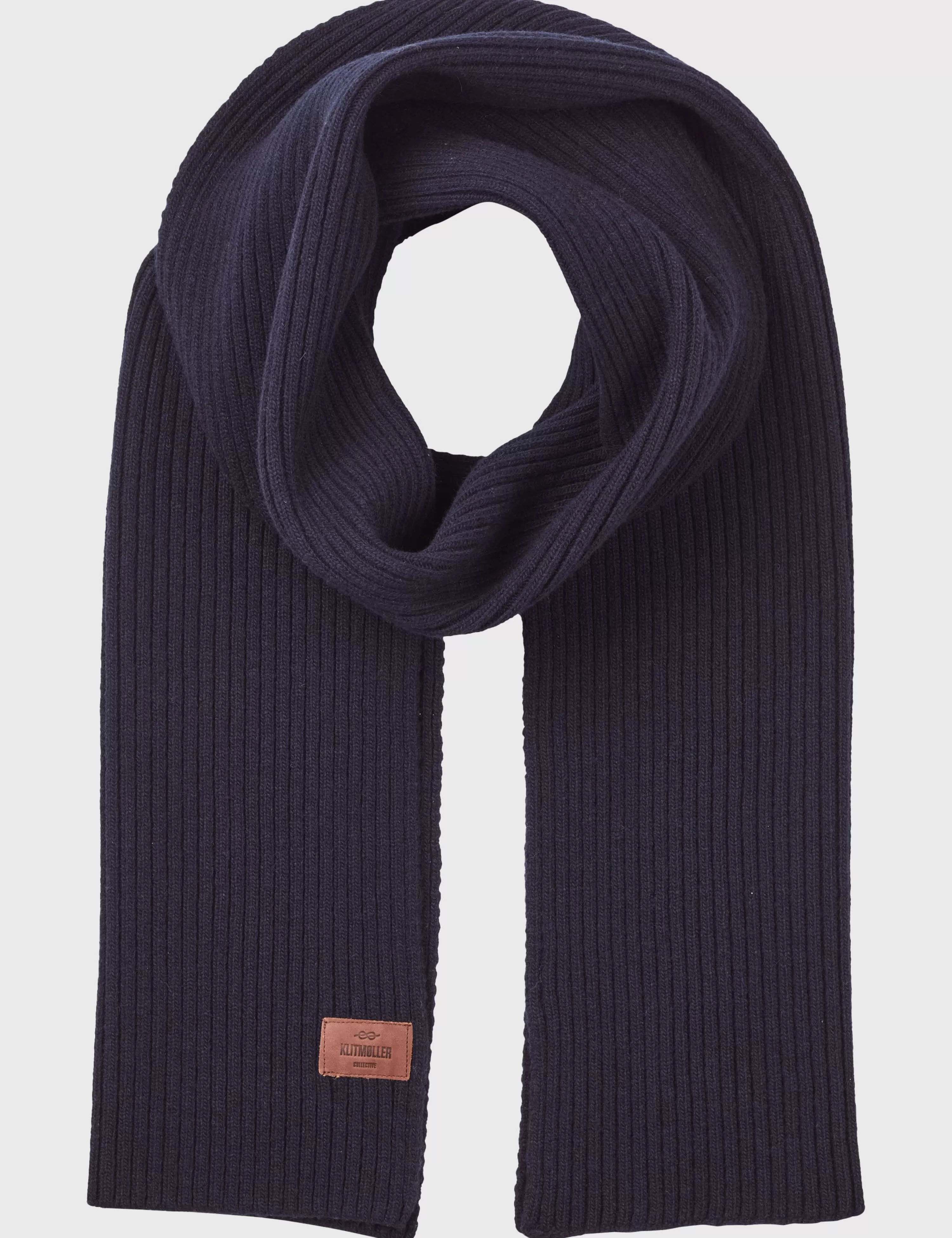 Klitmoller Collective Scarfs*Heavy rib scarf - Navy