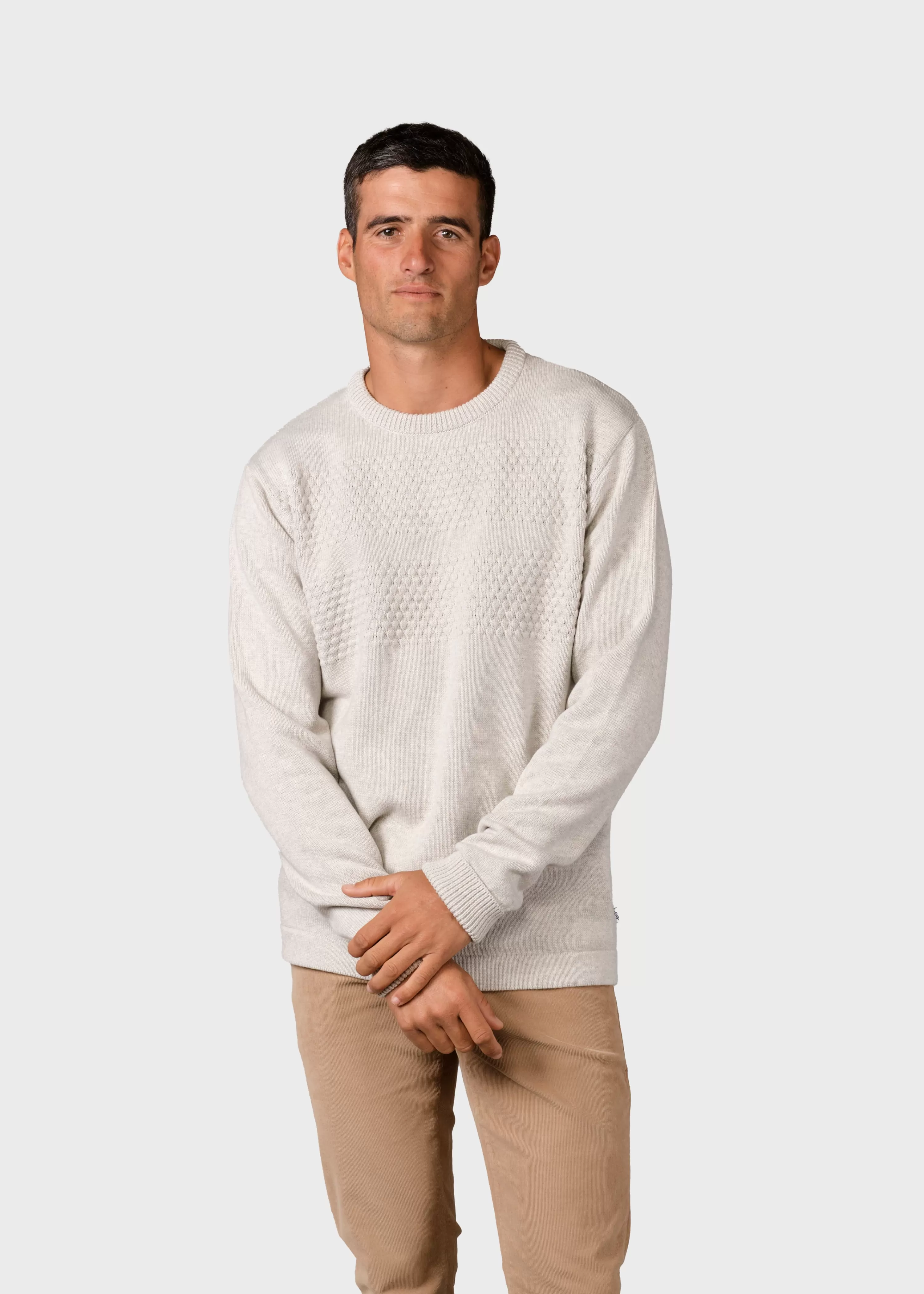 Klitmoller Collective Organic Cotton*Herbert knit - Cream melange