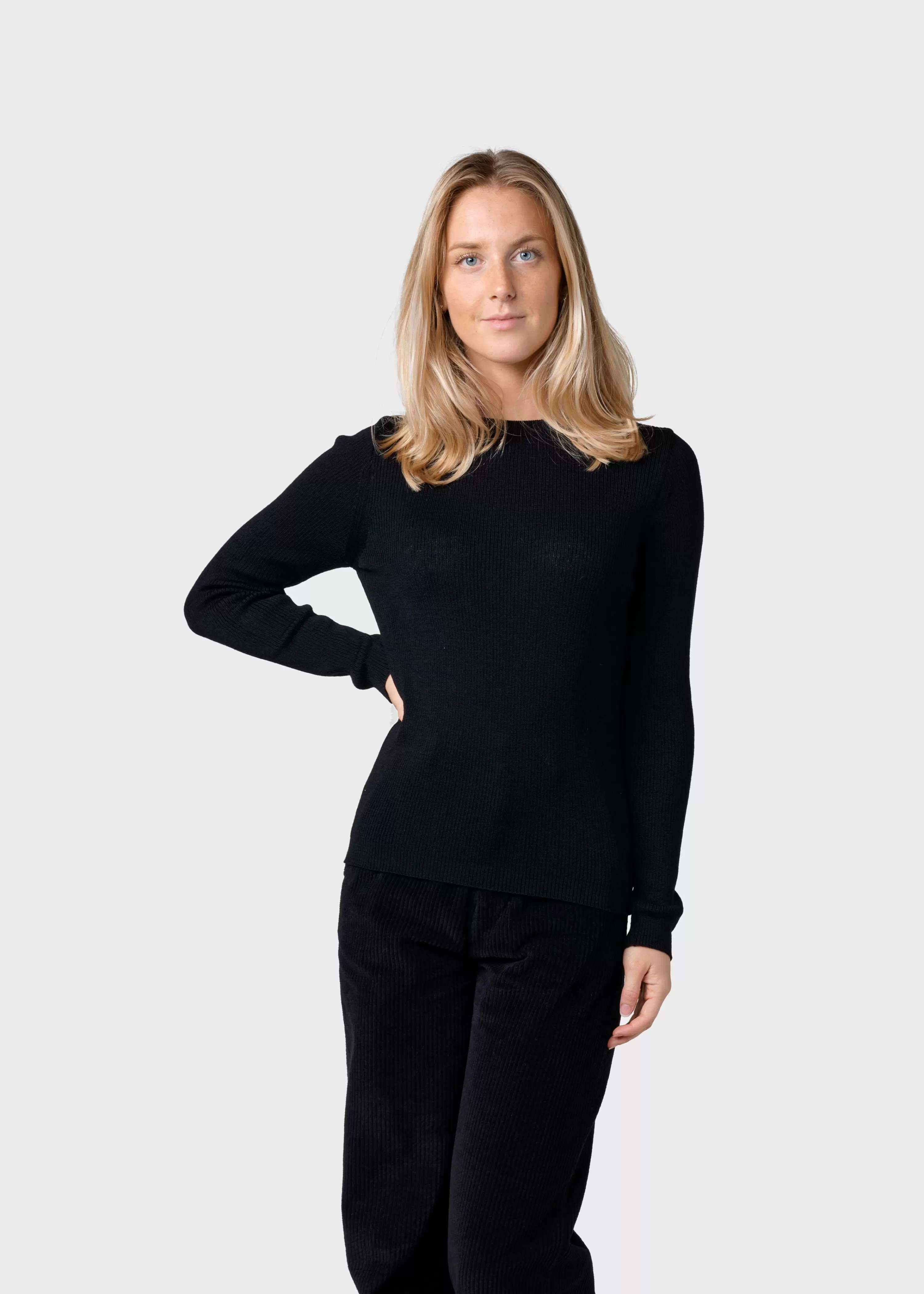 Klitmoller Collective Knitwear | Extrafine Merino wool*Ingrid knit - Black