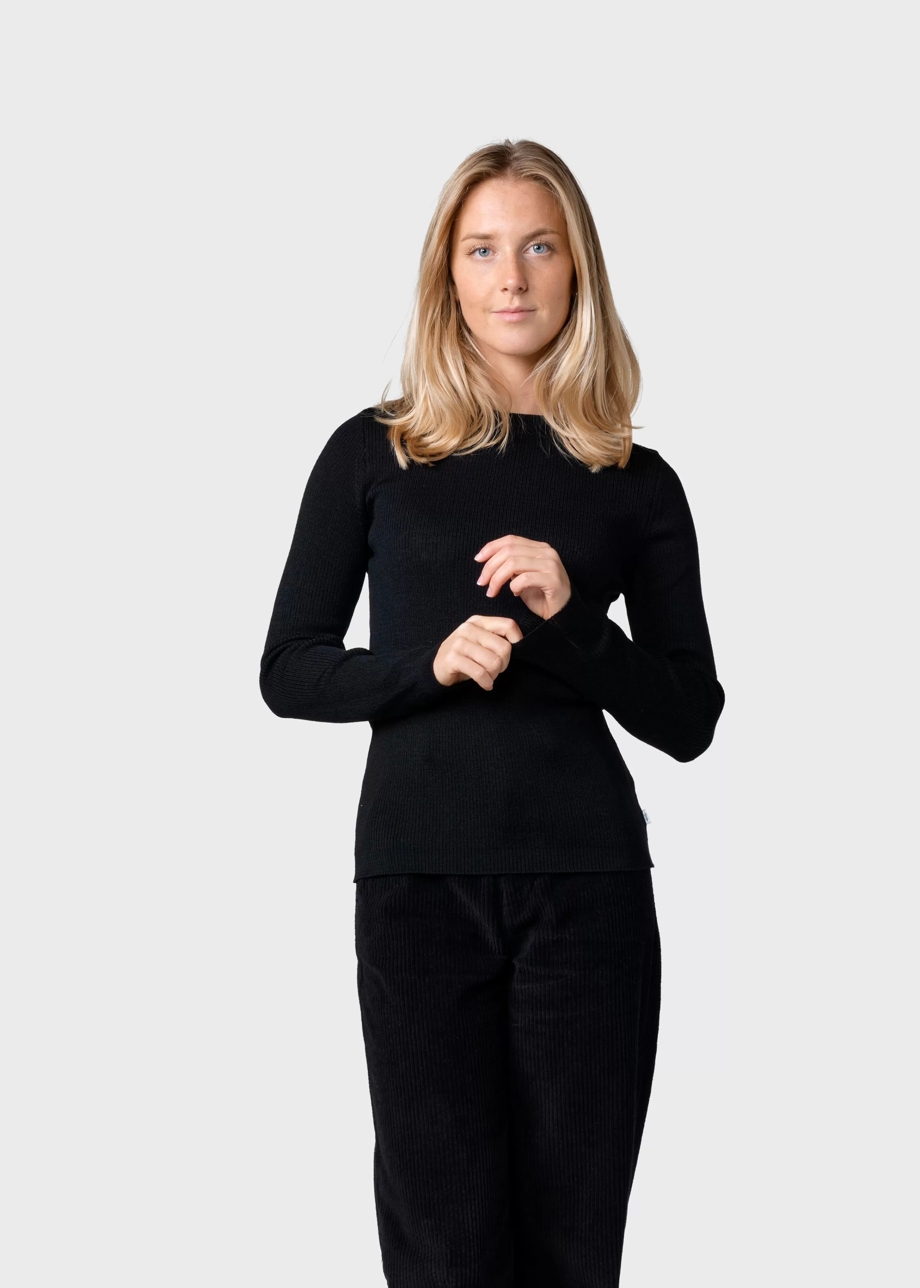 Klitmoller Collective Knitwear | Extrafine Merino wool*Ingrid knit - Black