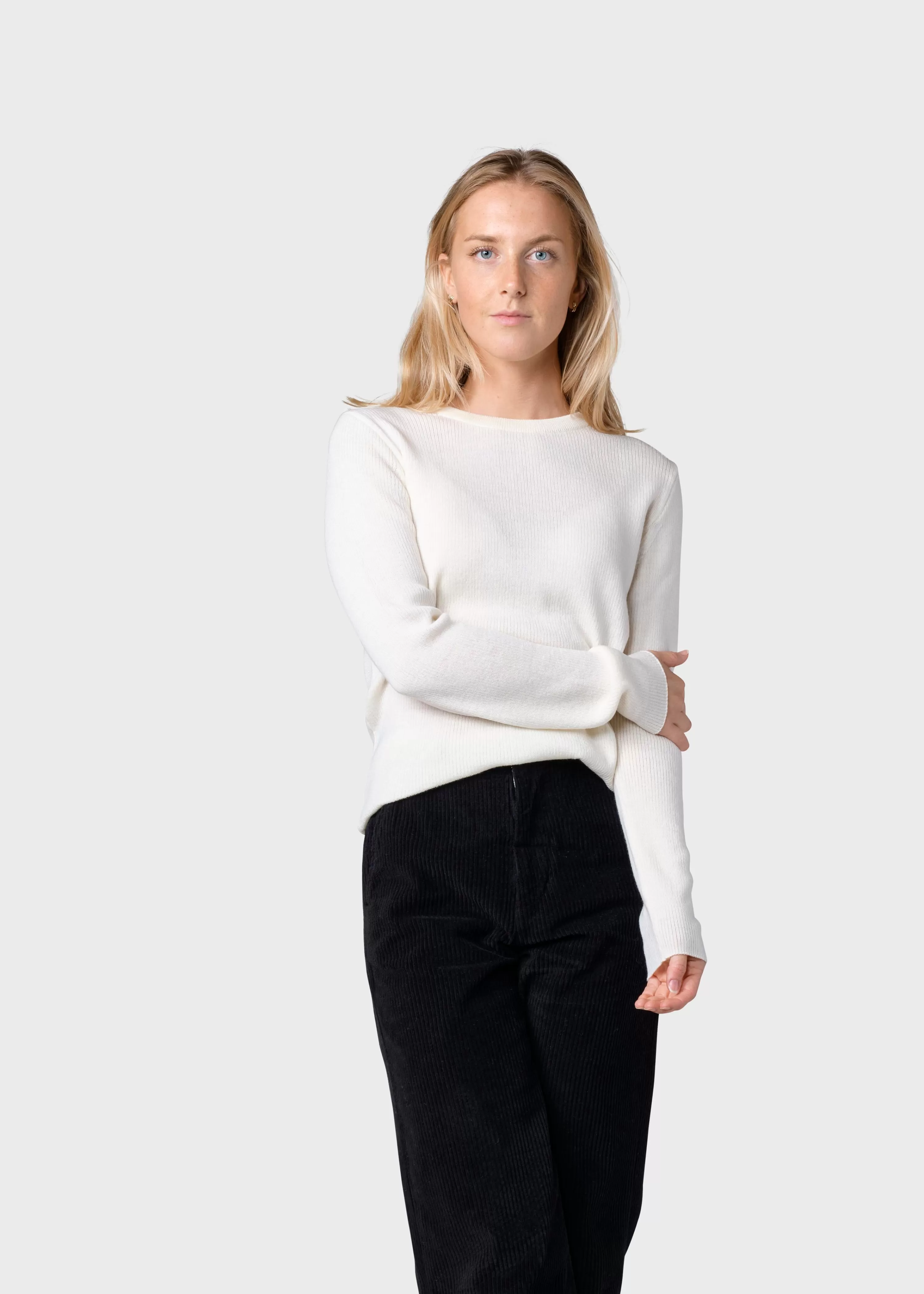 Klitmoller Collective Knitwear | Extrafine Merino wool*Ingrid knit - Cream