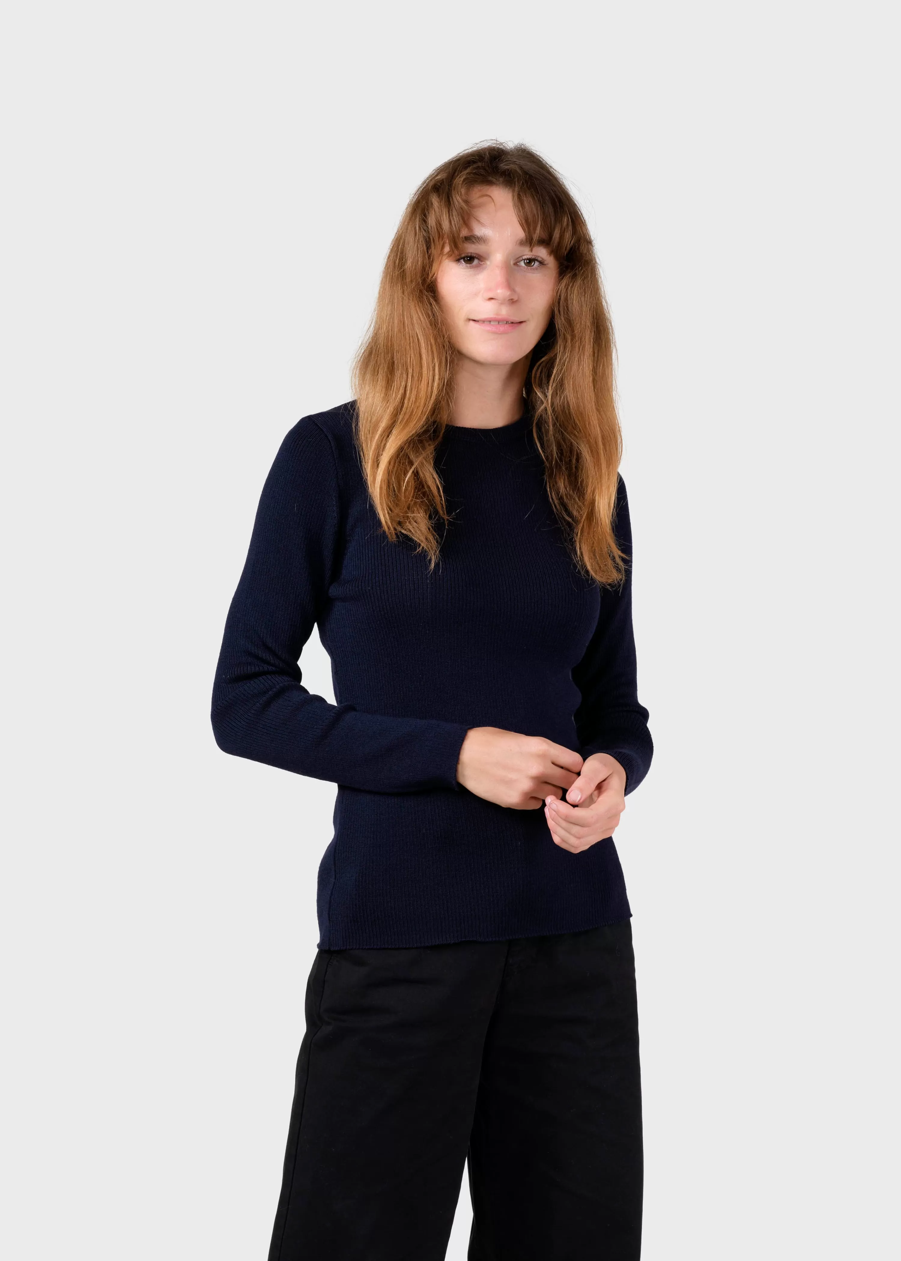 Klitmoller Collective Knitwear | Extrafine Merino wool*Ingrid knit - Navy