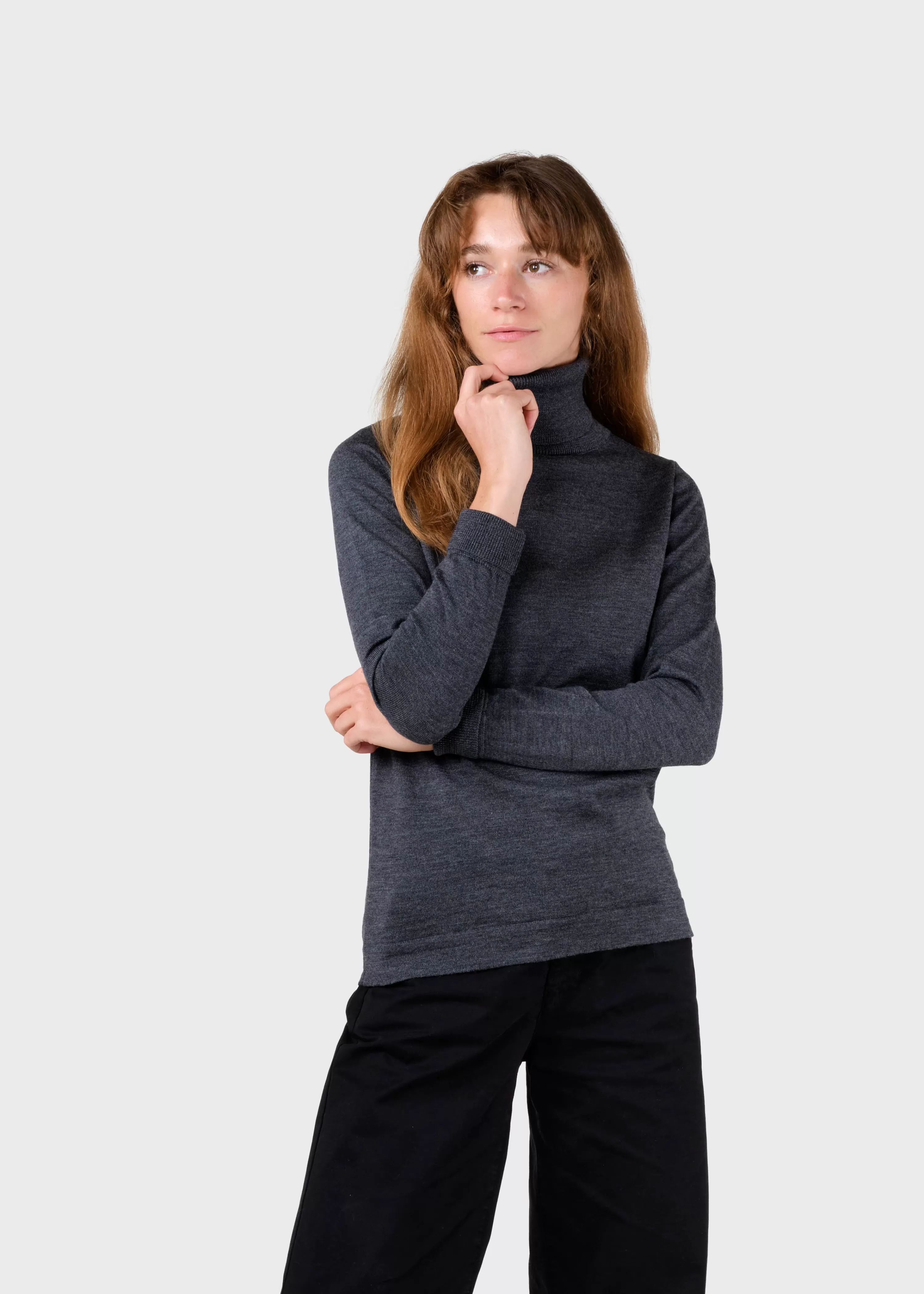 Klitmoller Collective Knitwear | Extrafine Merino wool*Isabella knit - Anthracite