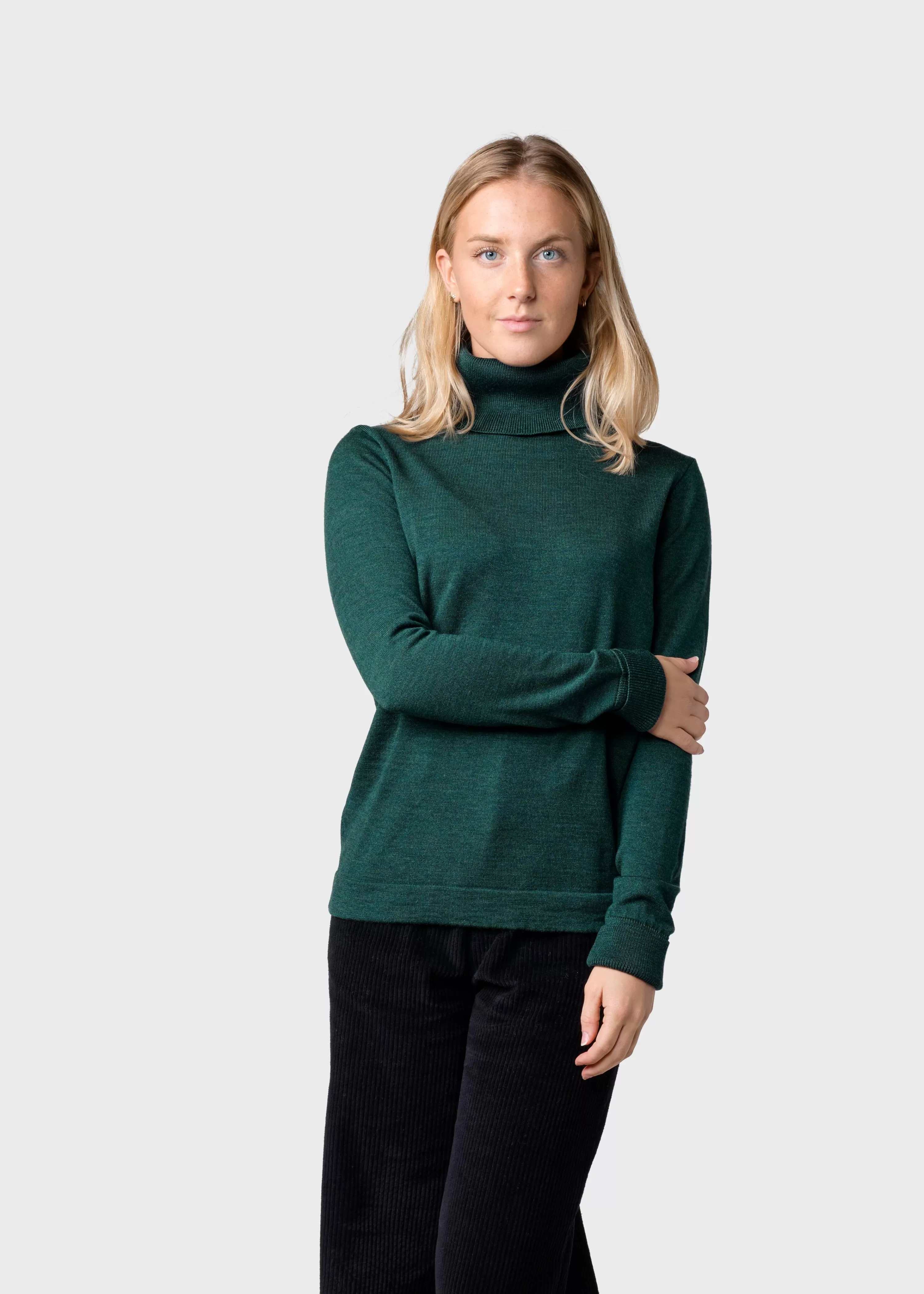 Klitmoller Collective Knitwear | Extrafine Merino wool*Isabella knit - Moss Green