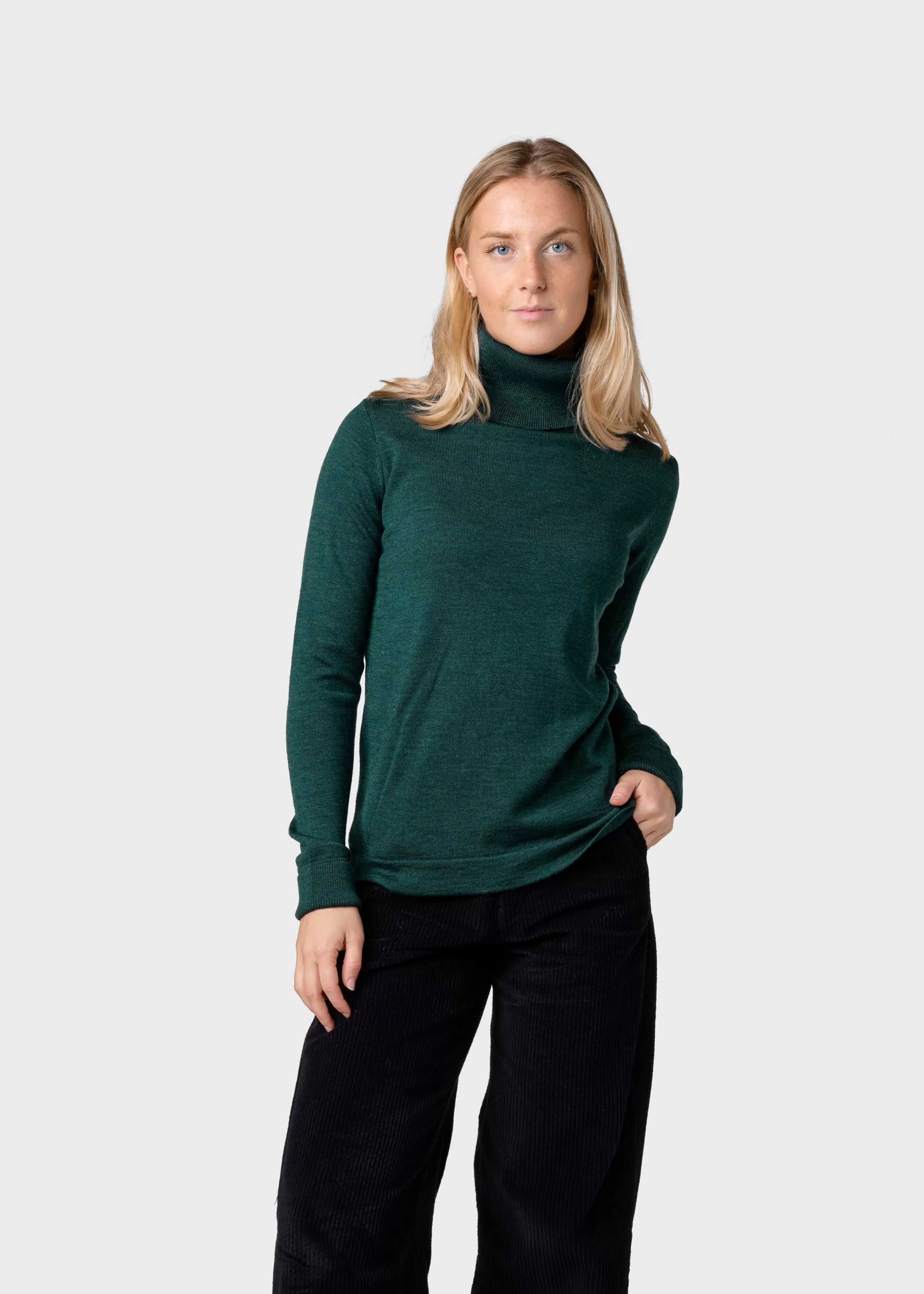 Klitmoller Collective Knitwear | Extrafine Merino wool*Isabella knit - Moss Green