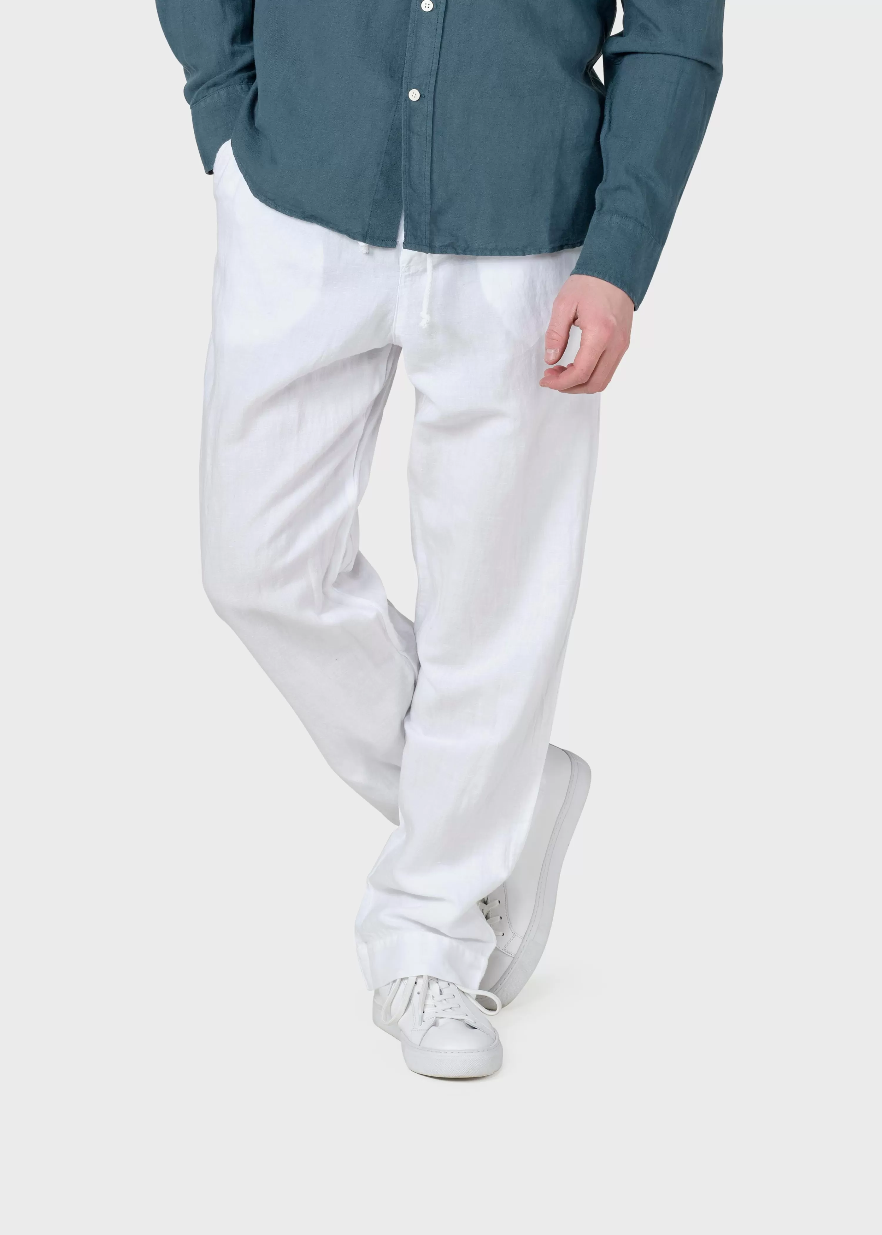 Klitmoller Collective Pants*Jens linen pant - White