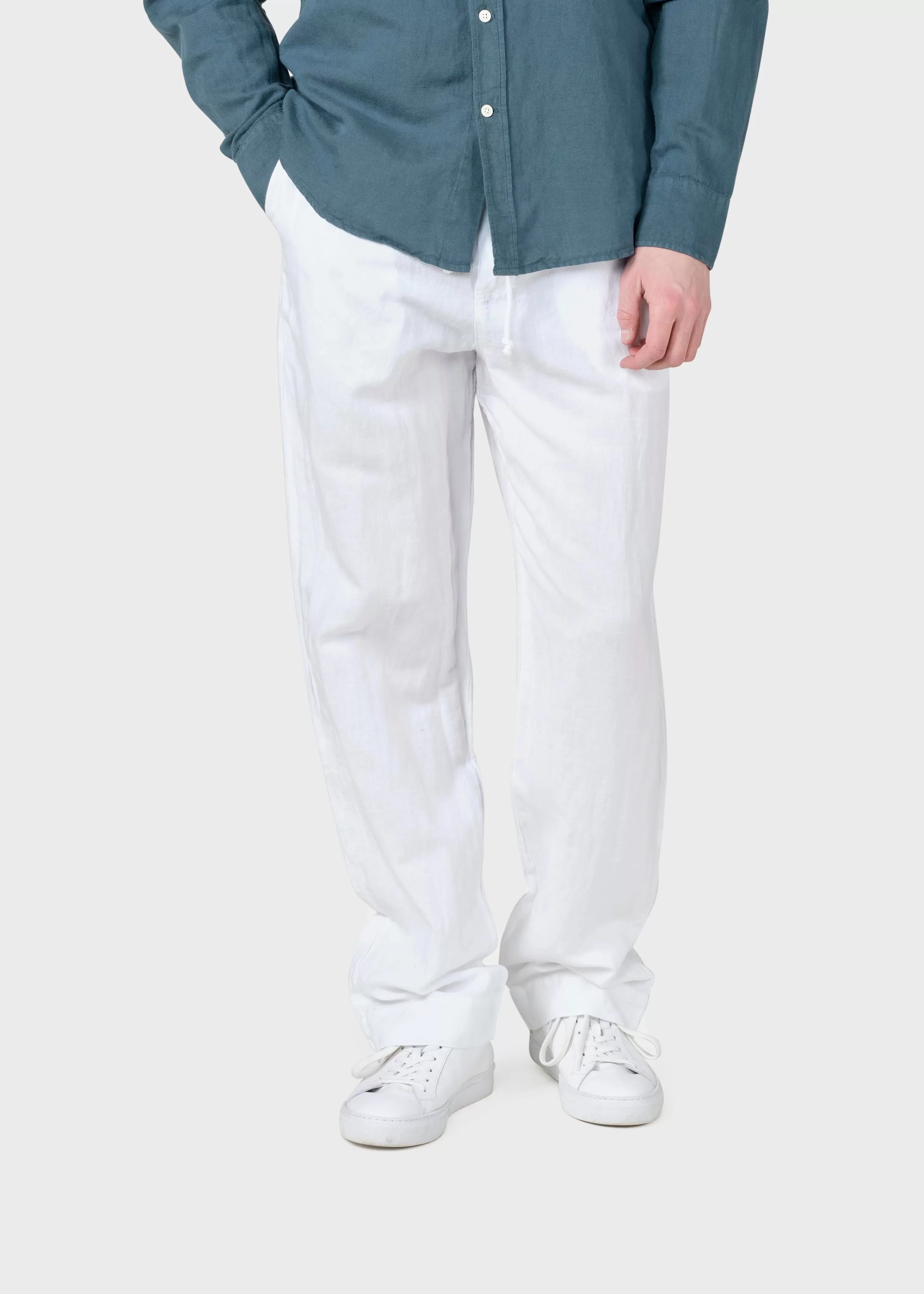 Klitmoller Collective Pants*Jens linen pant - White