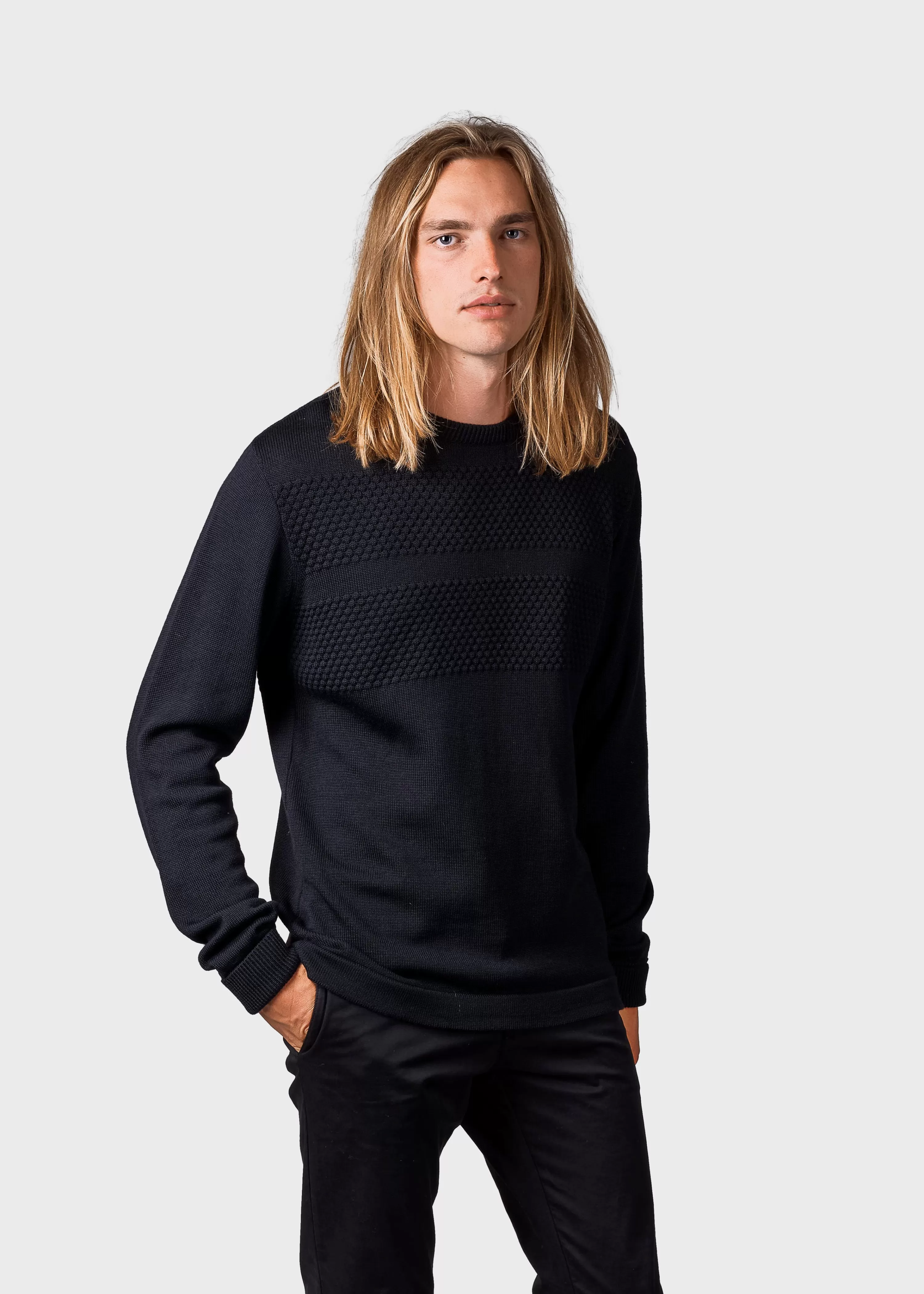 Klitmoller Collective Extrafine Merino wool*Johan knit - Black