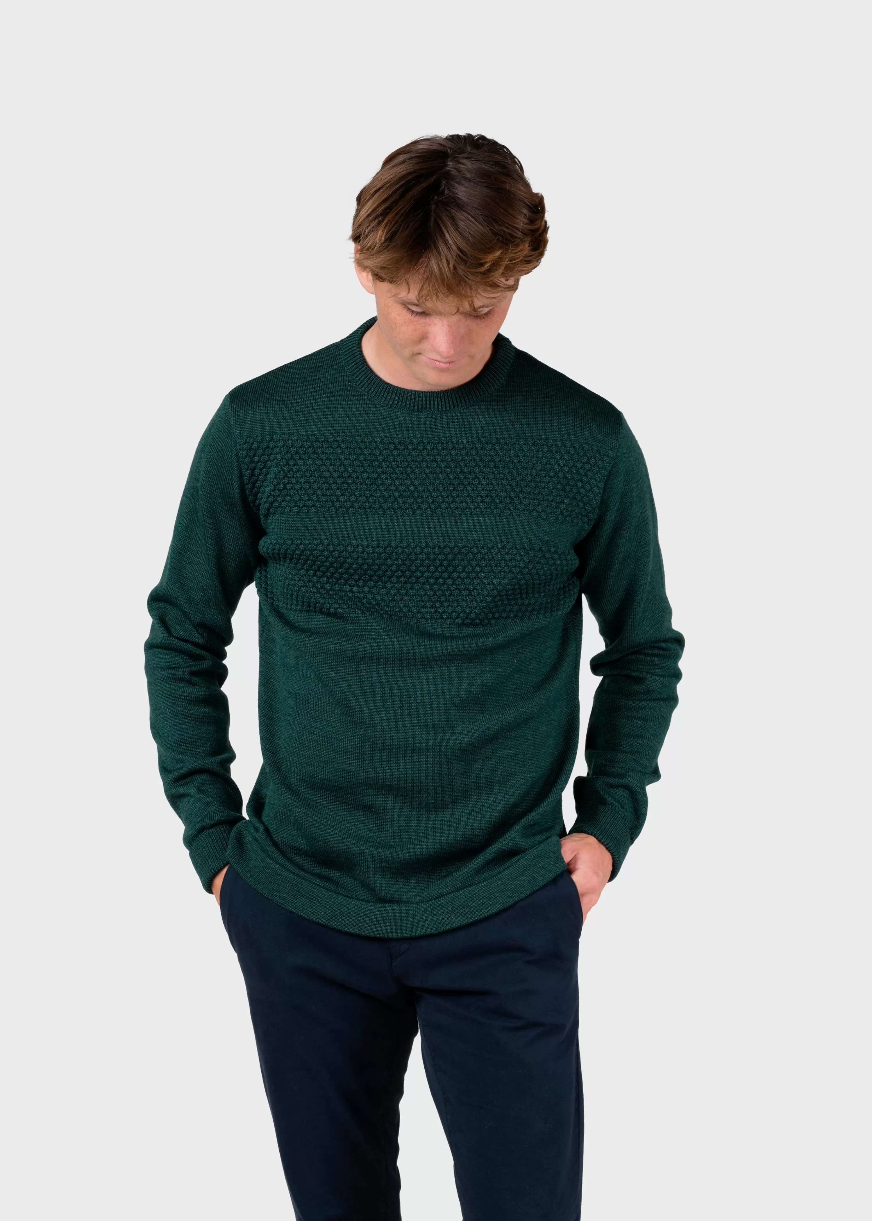 Klitmoller Collective Extrafine Merino wool*Johan knit - Moss Green