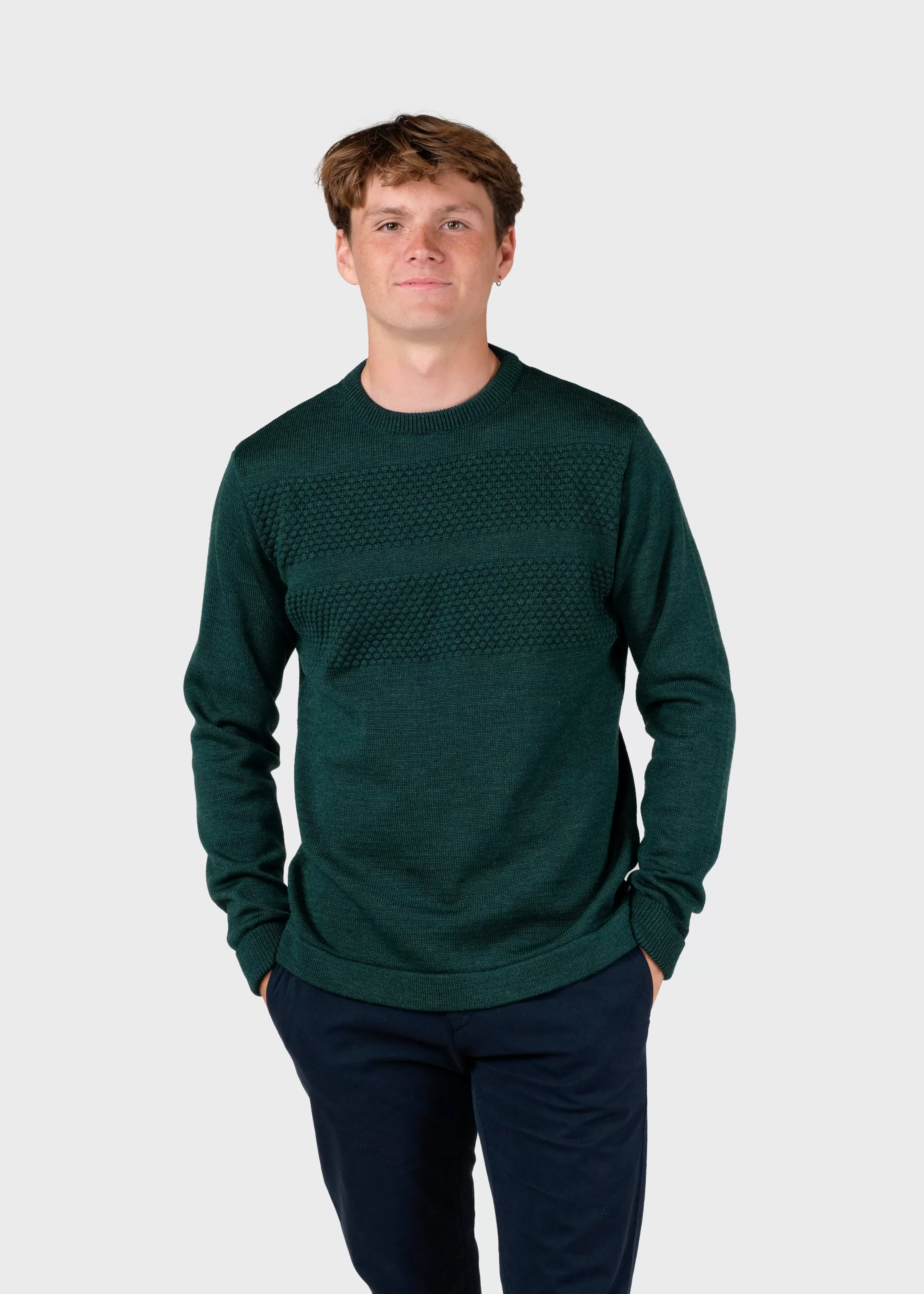 Klitmoller Collective Extrafine Merino wool*Johan knit - Moss Green