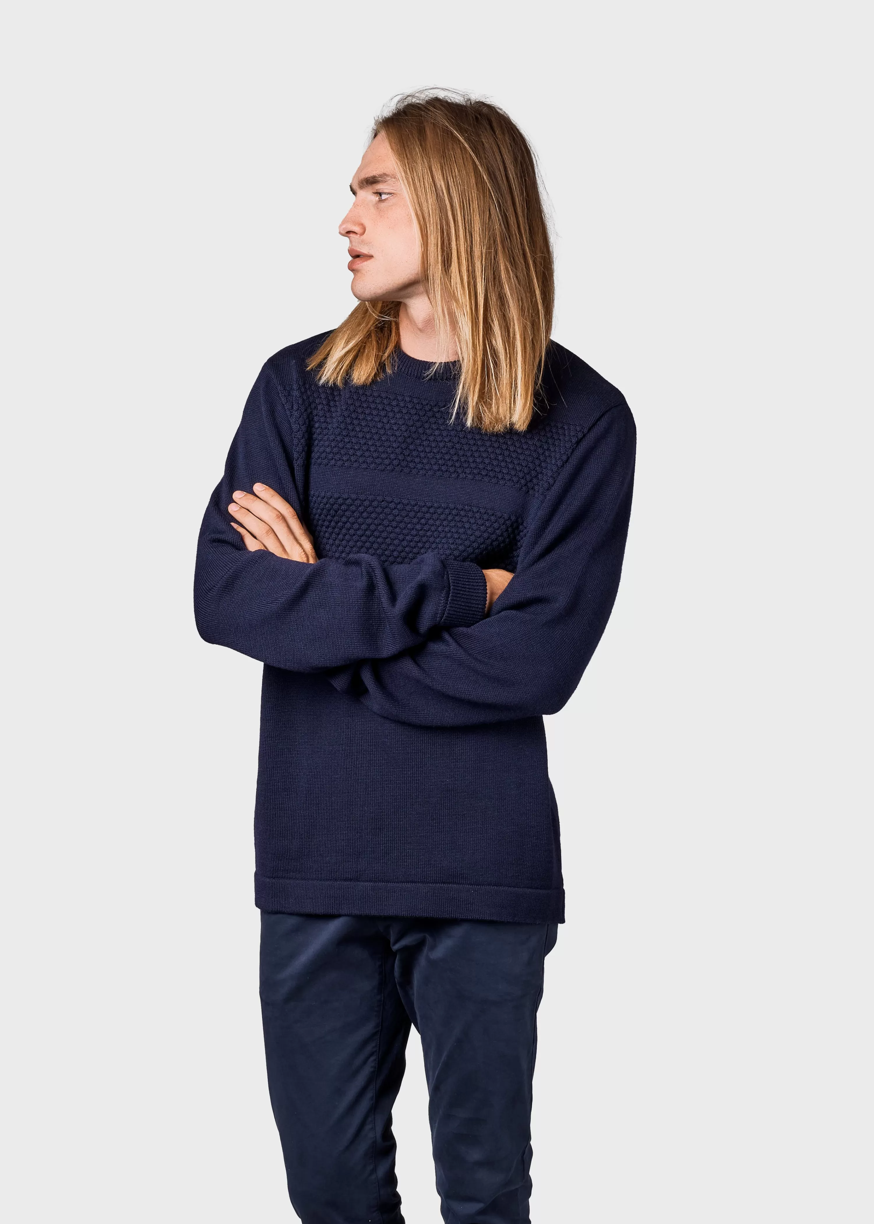 Klitmoller Collective Extrafine Merino wool*Johan knit - Navy