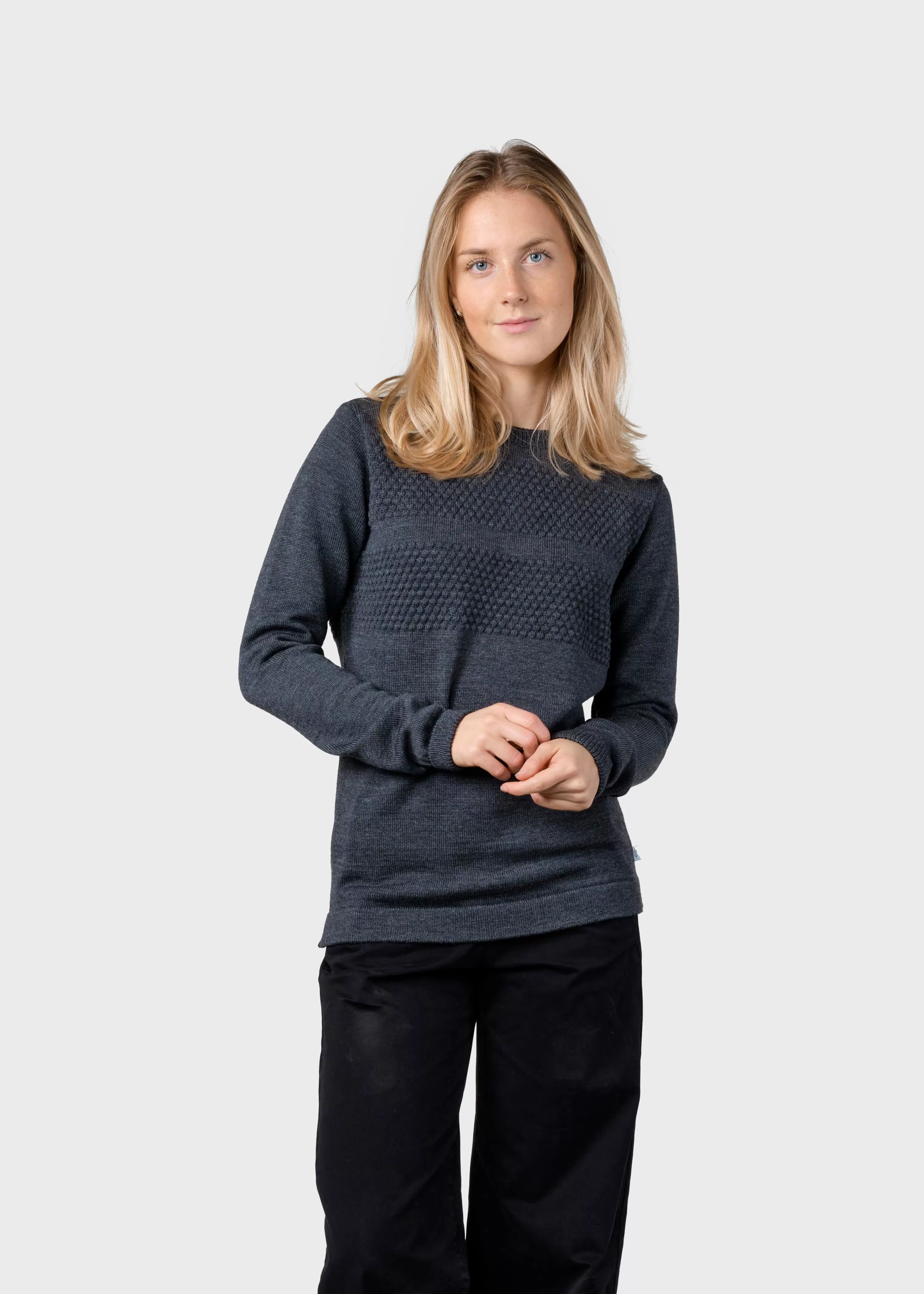 Klitmoller Collective Knitwear | Extrafine Merino wool*Johanne knit - Anthracite