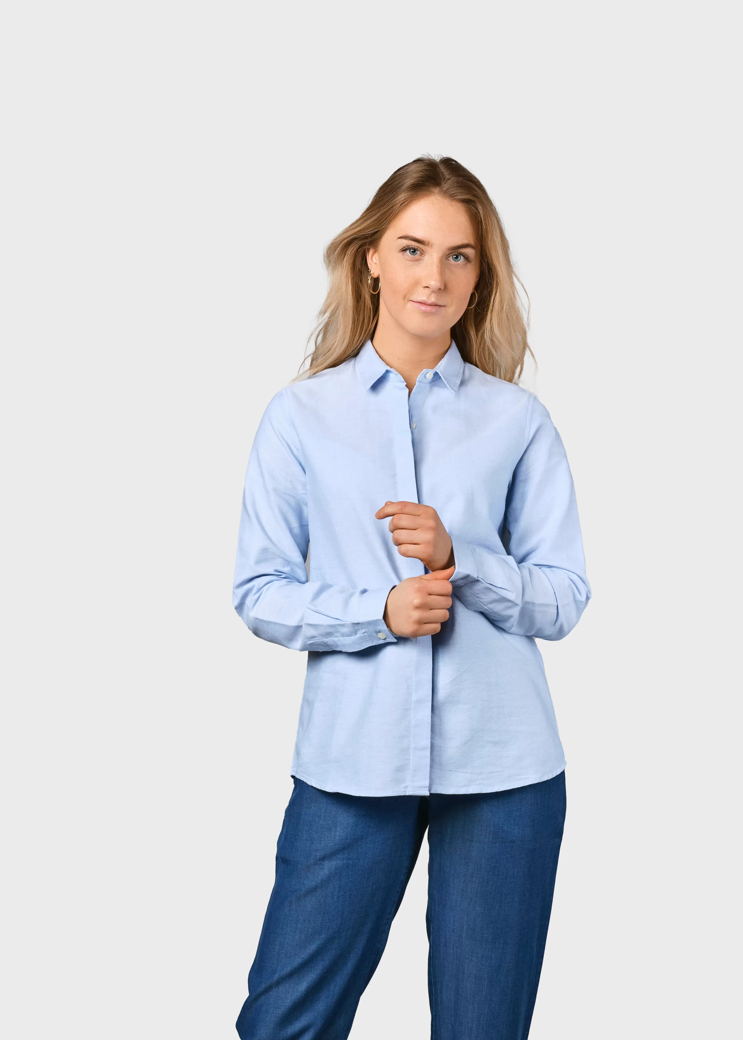 Klitmoller Collective Shirts*Julie shirt - Blue melange