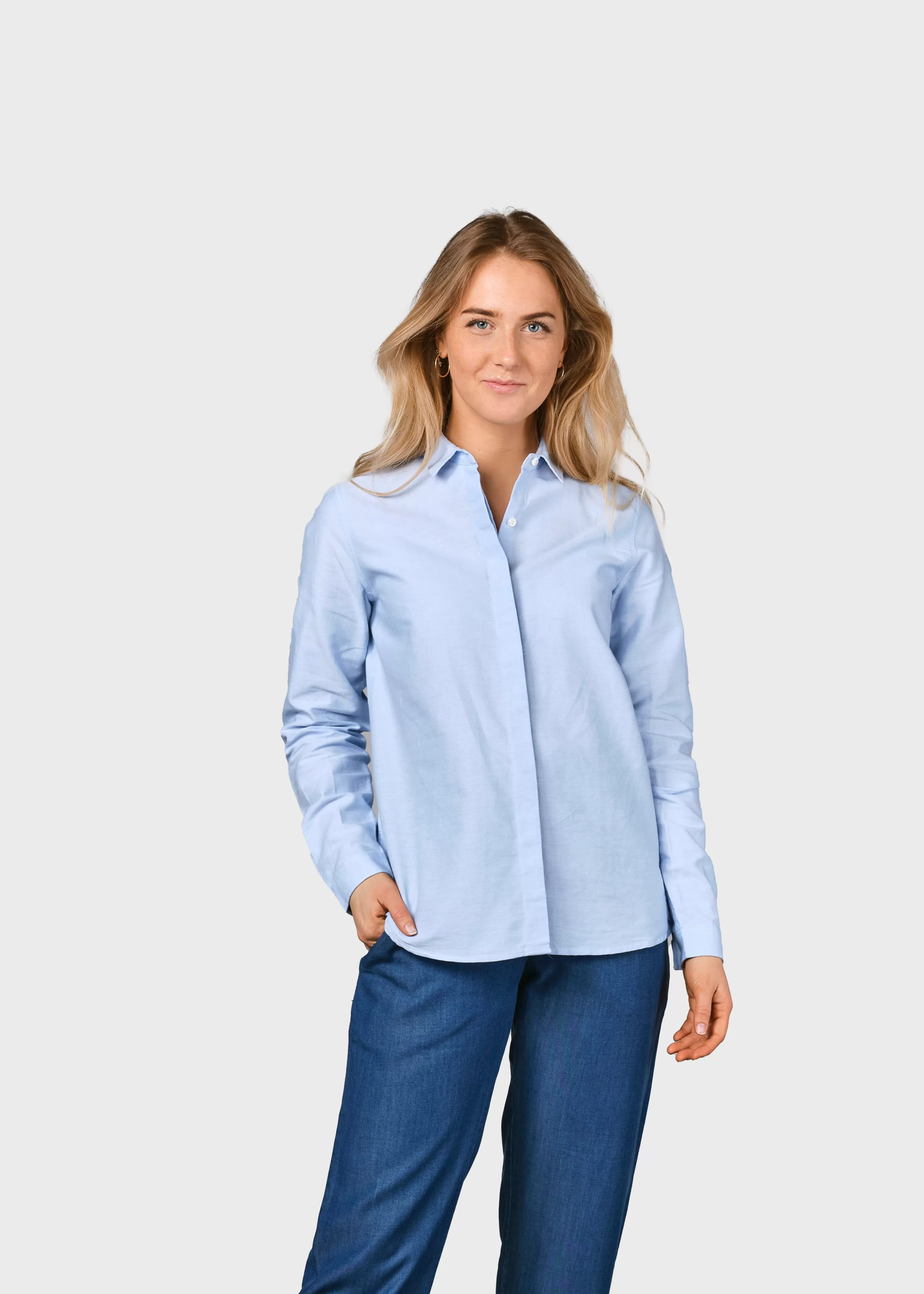 Klitmoller Collective Shirts*Julie shirt - Blue melange