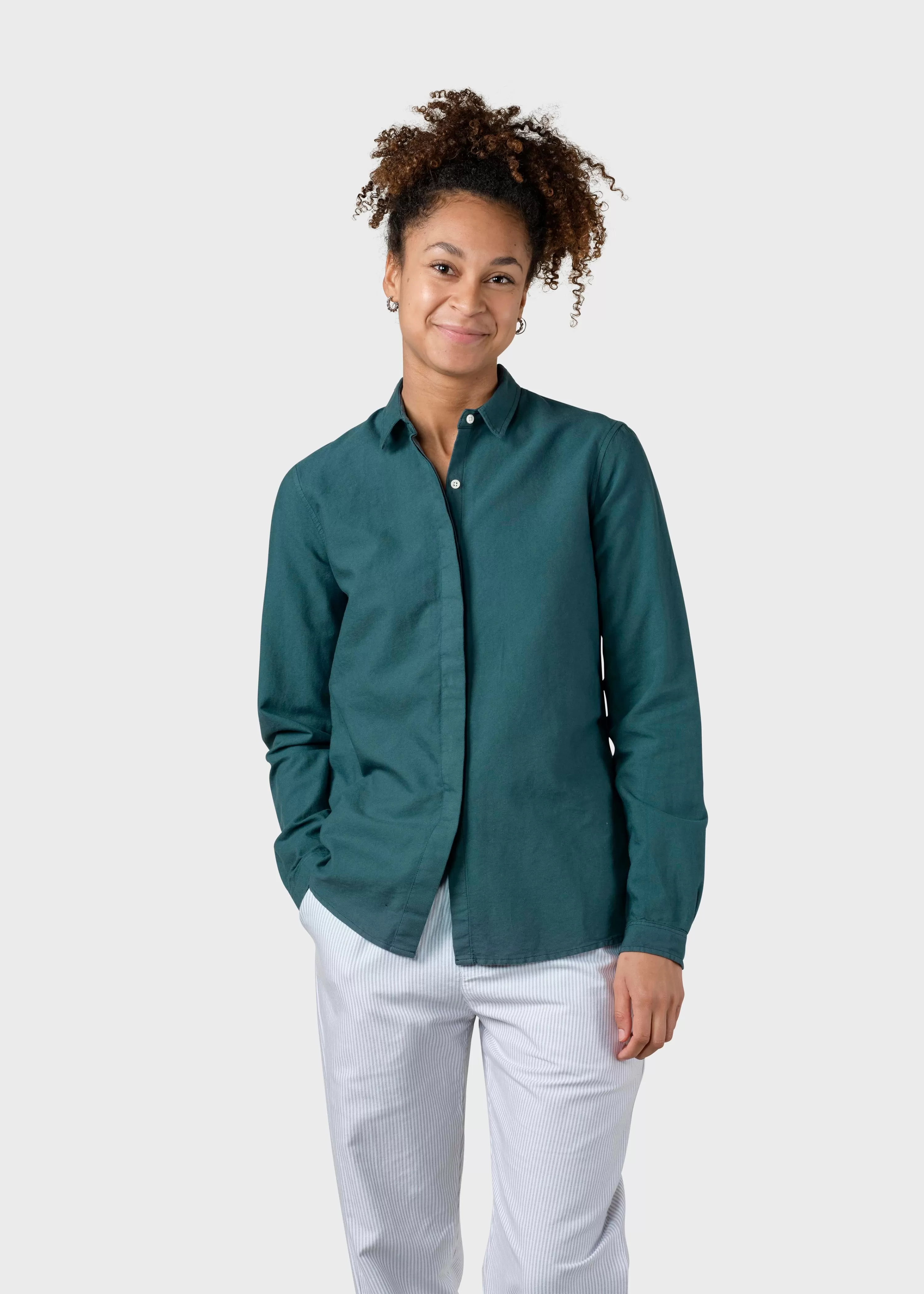 Klitmoller Collective Shirts*Julie shirt - Moss Green