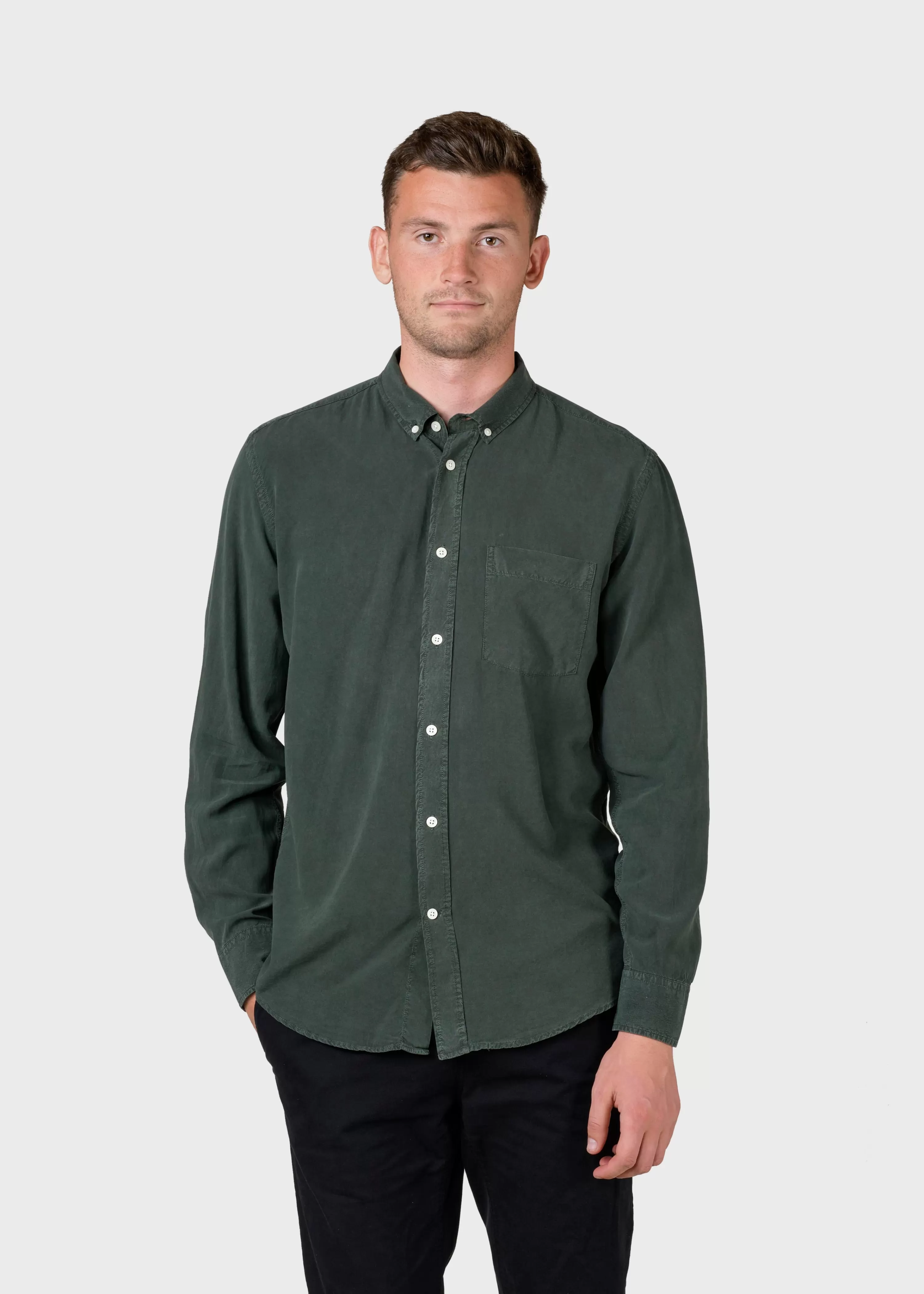 Klitmoller Collective Shirts*Justin shirt - Olive