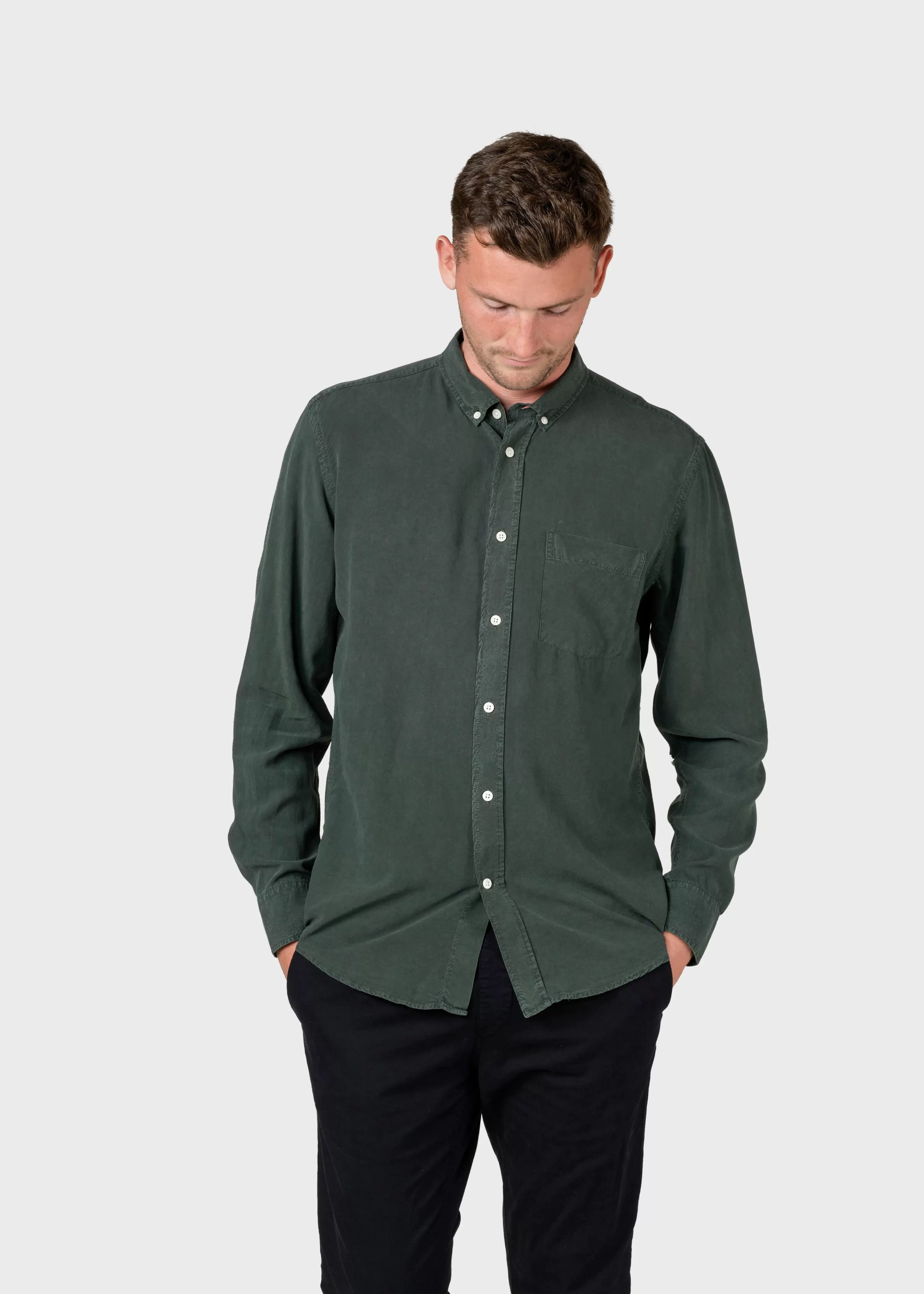 Klitmoller Collective Shirts*Justin shirt - Olive