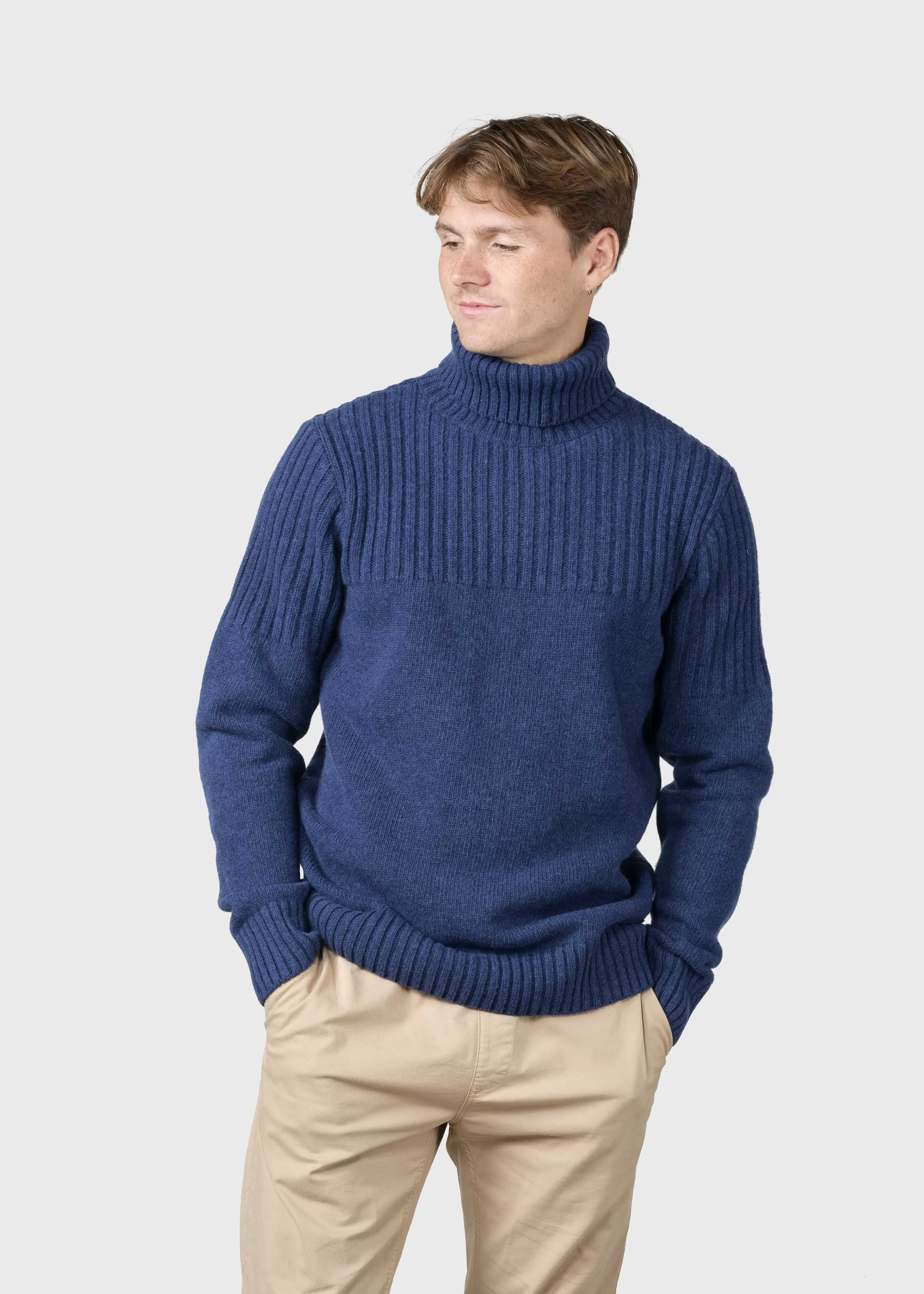 Klitmoller Collective Brushed Merino wool*Karlsson knit - Deep blue