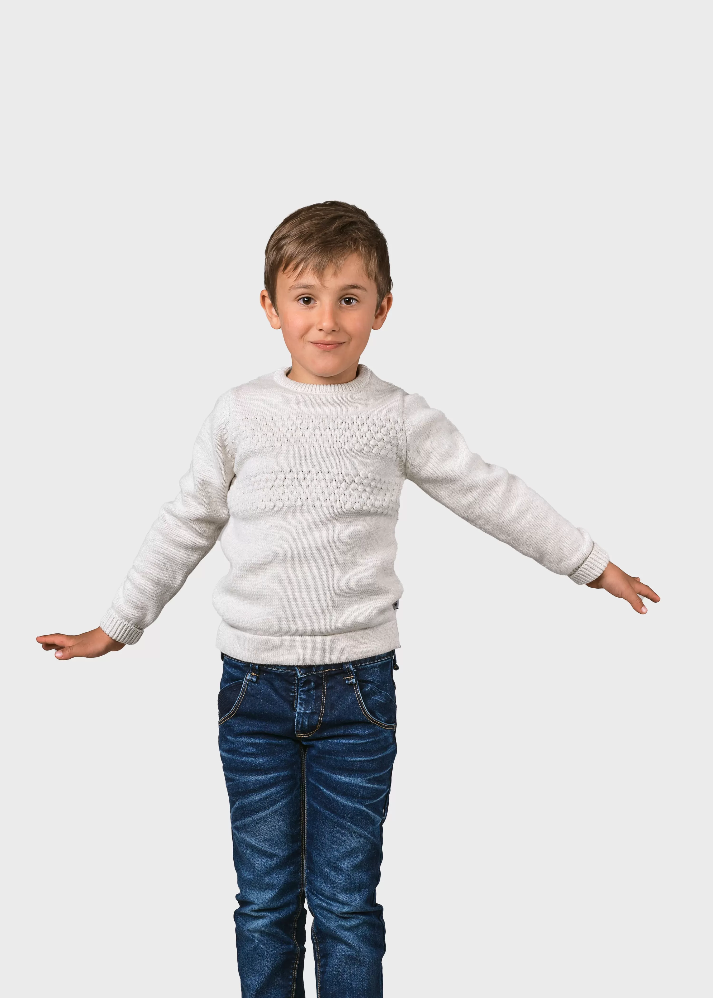 Klitmoller Collective Kids*Kids fisher cotton knit - Cream