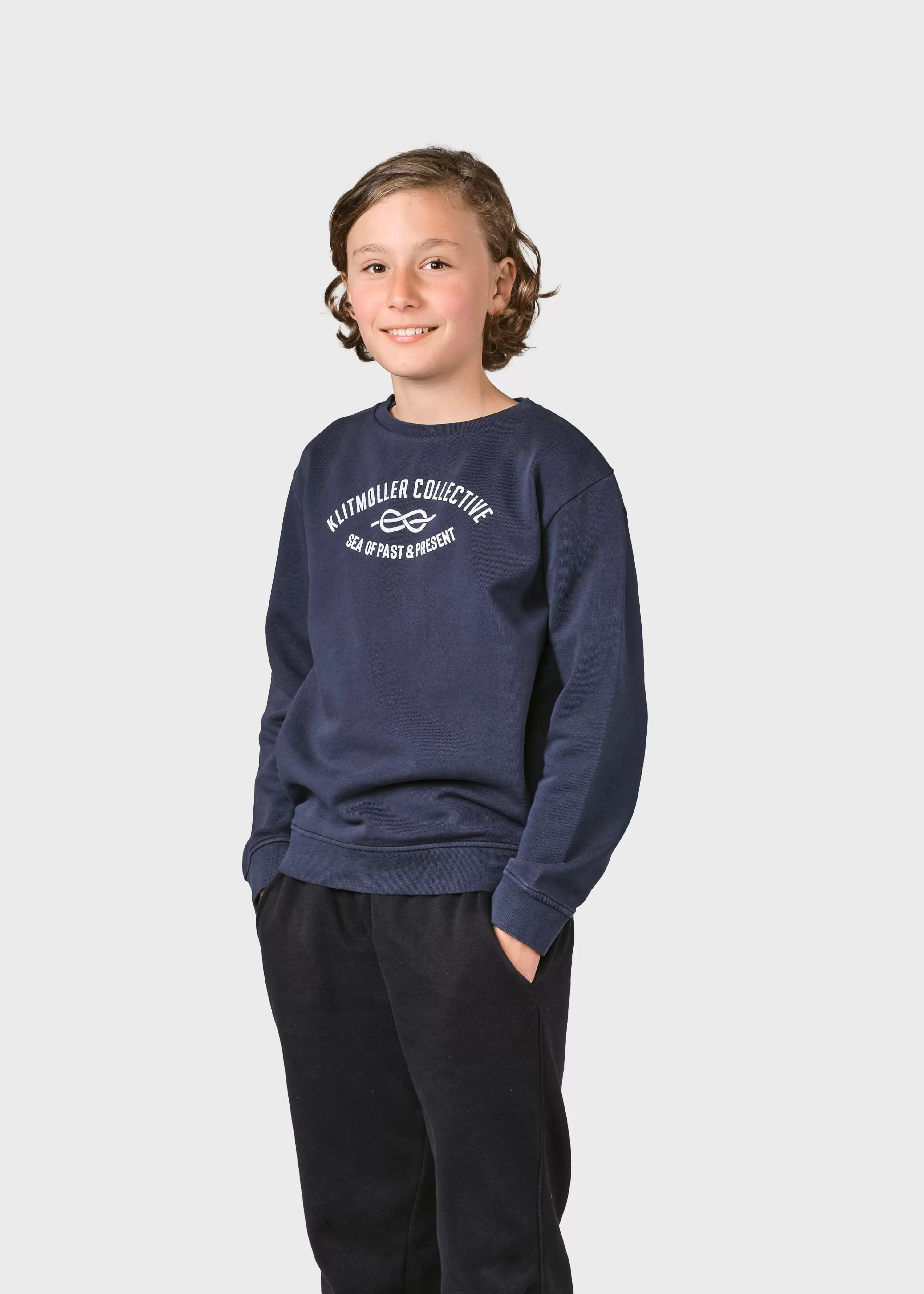 Klitmoller Collective Kids*Kids logo eye crew - Navy