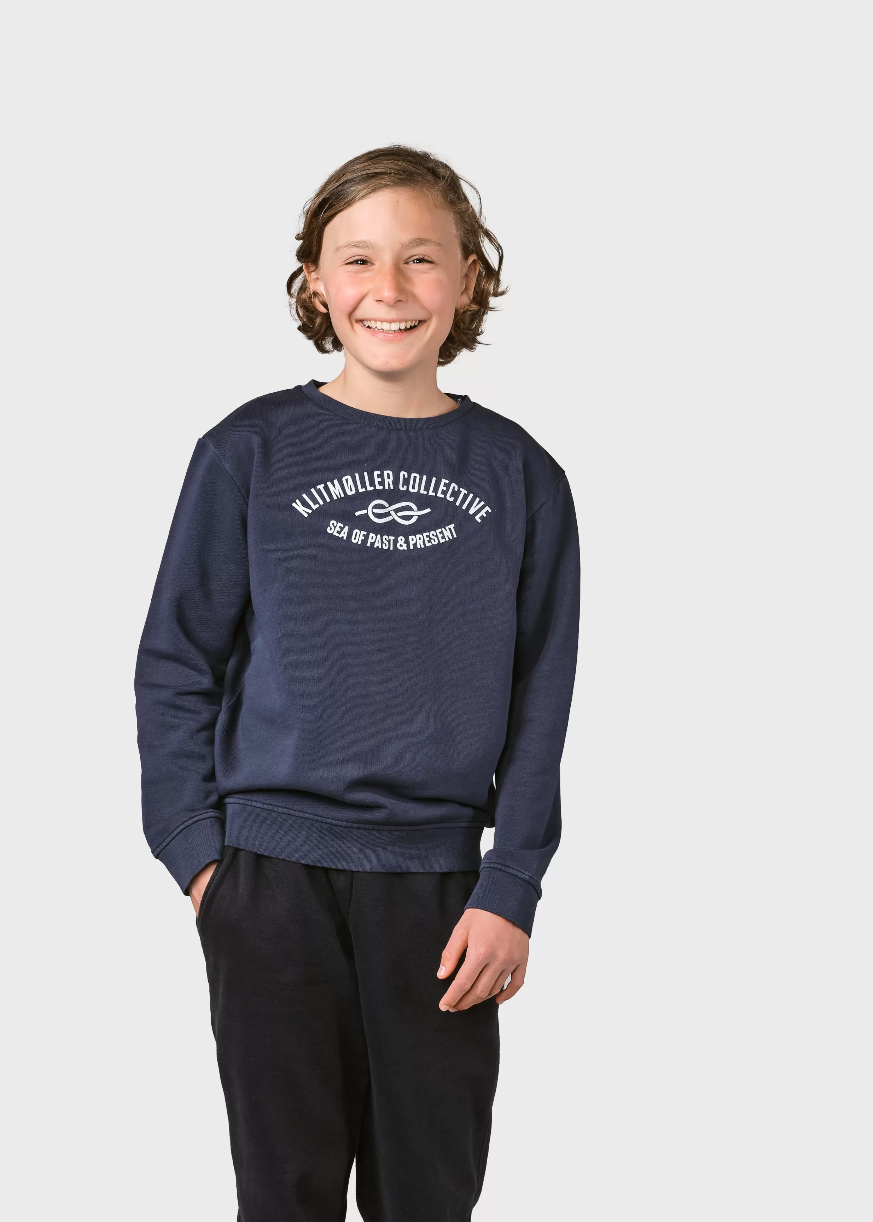 Klitmoller Collective Kids*Kids logo eye crew - Navy