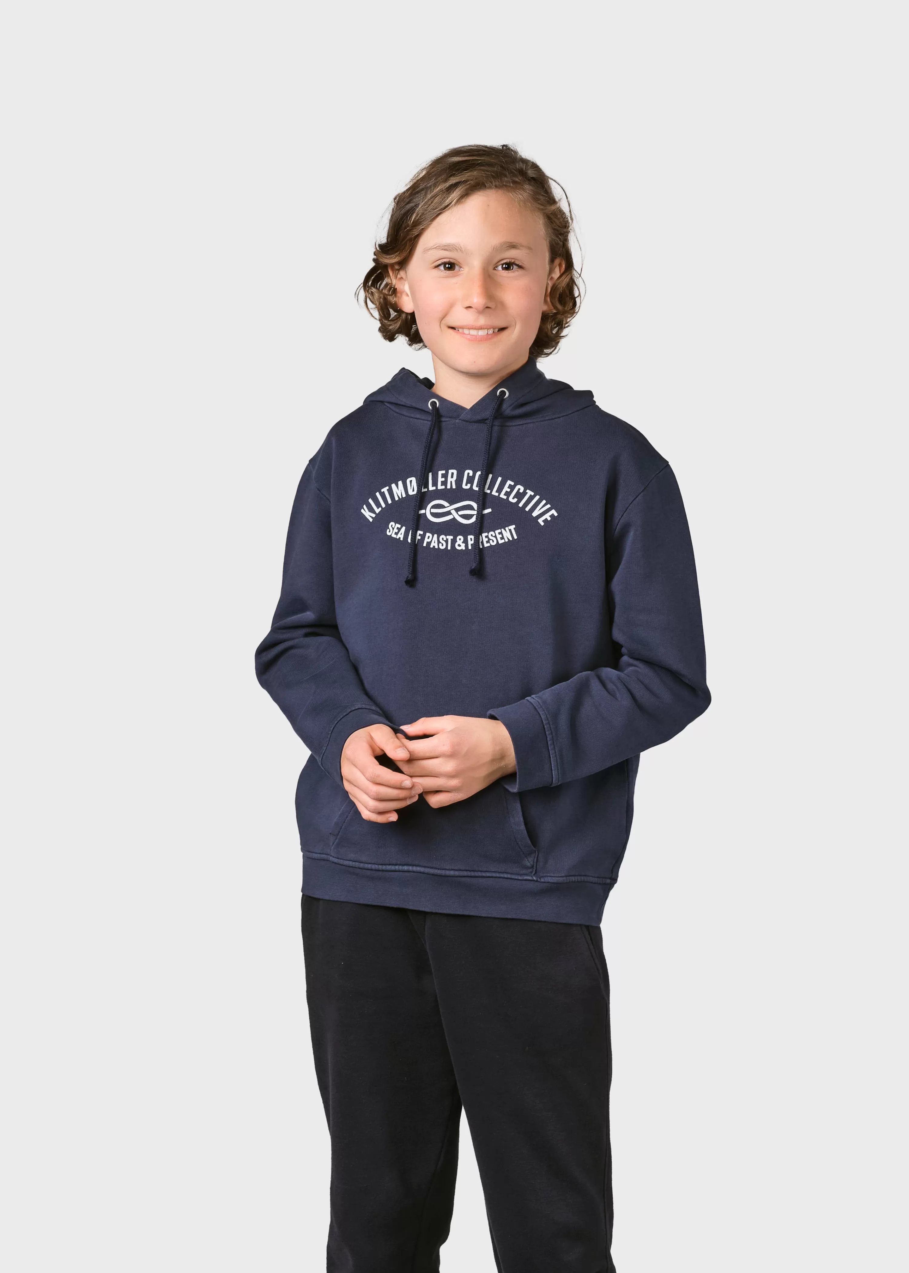 Klitmoller Collective Kids*Kids logo eye hoodie - Navy