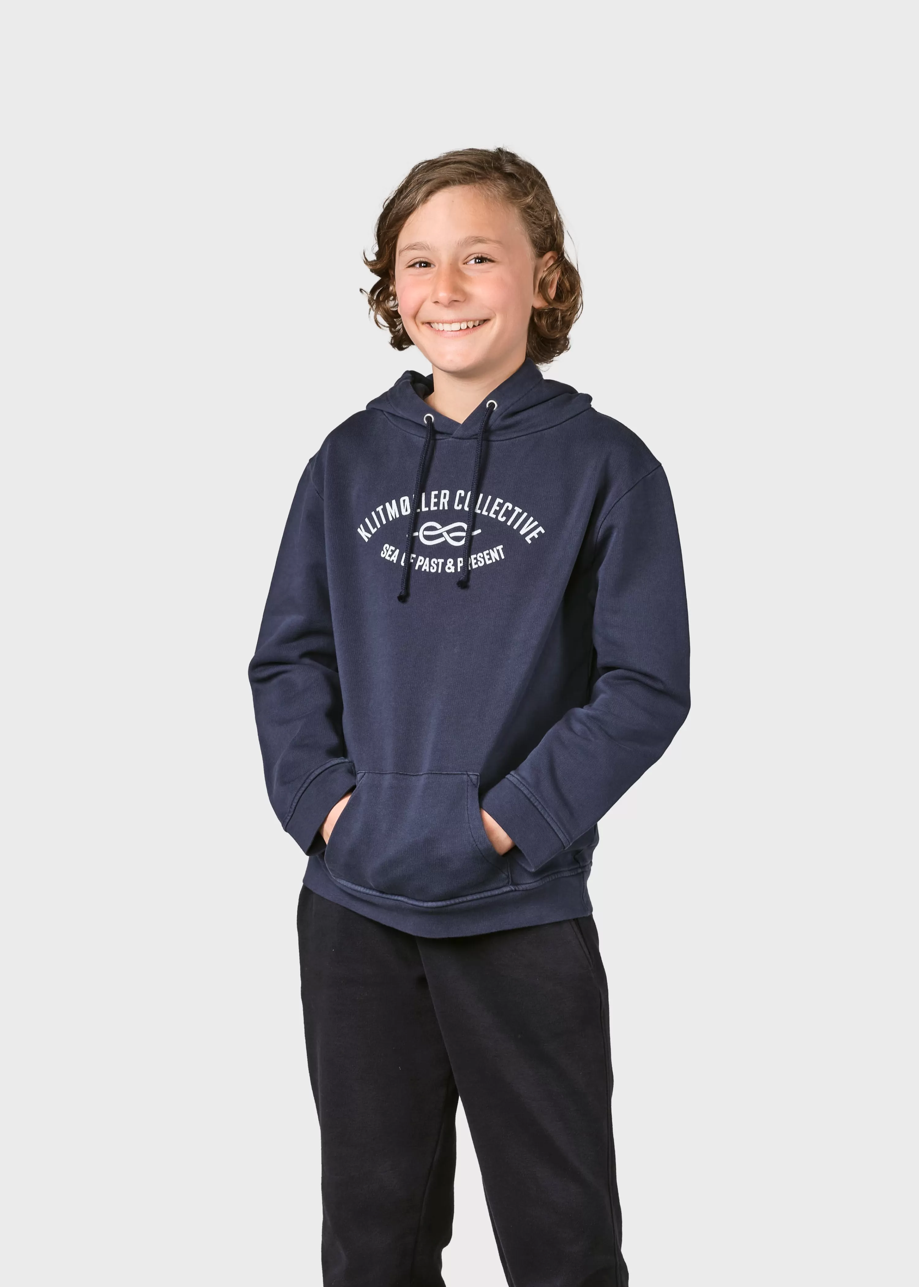 Klitmoller Collective Kids*Kids logo eye hoodie - Navy