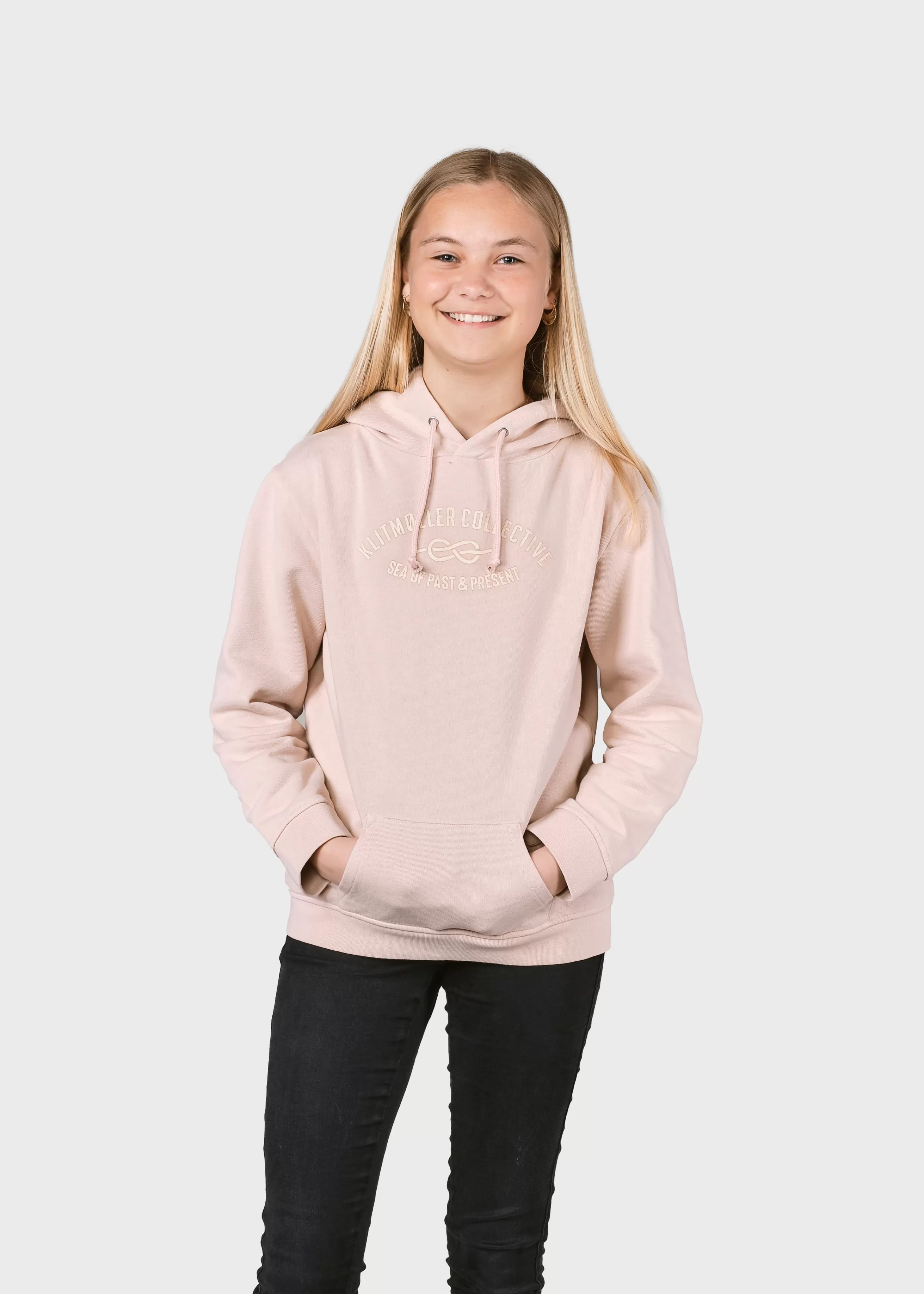 Klitmoller Collective Kids*Kids logo eye hoodie - Rose