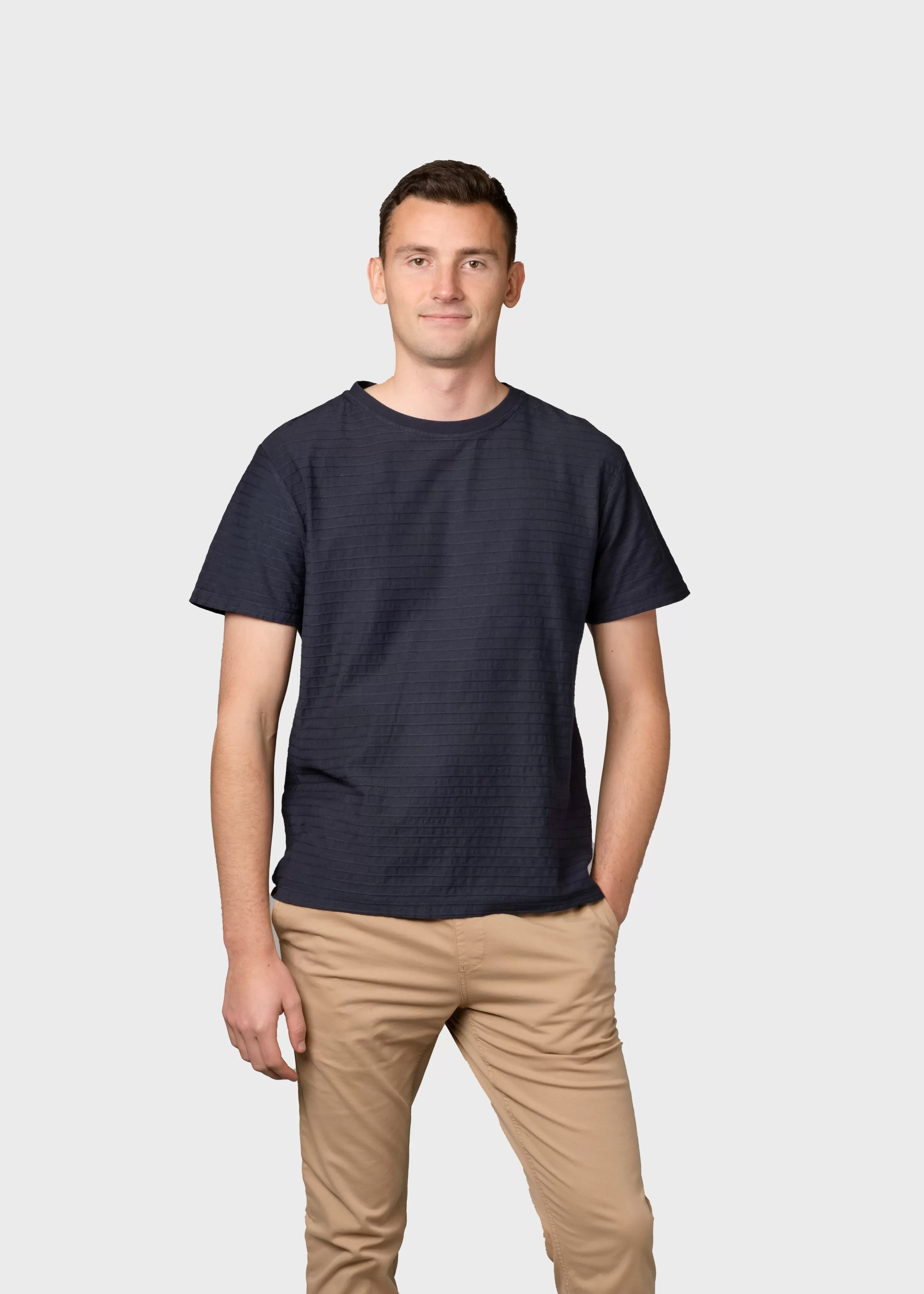 Klitmoller Collective T-shirts*Lauge tee - Navy