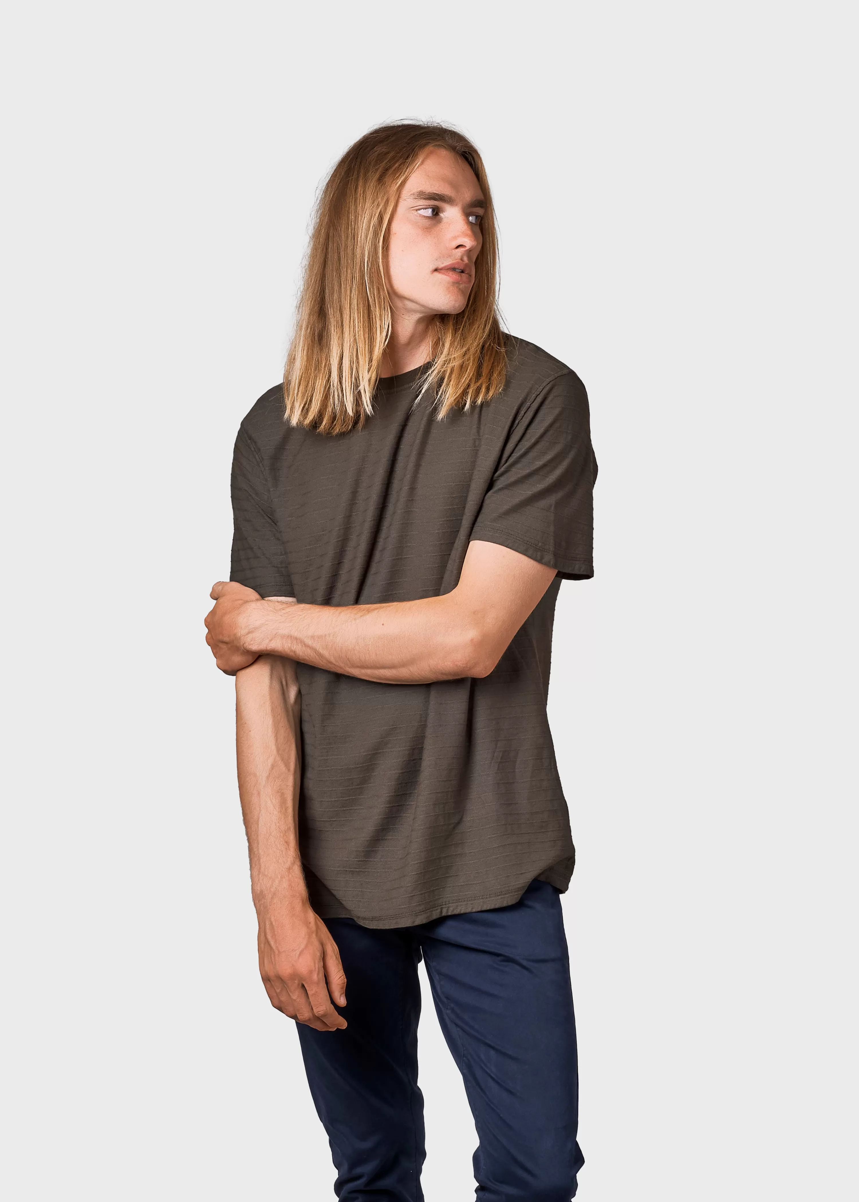 Klitmoller Collective T-shirts*Lauge tee - Olive