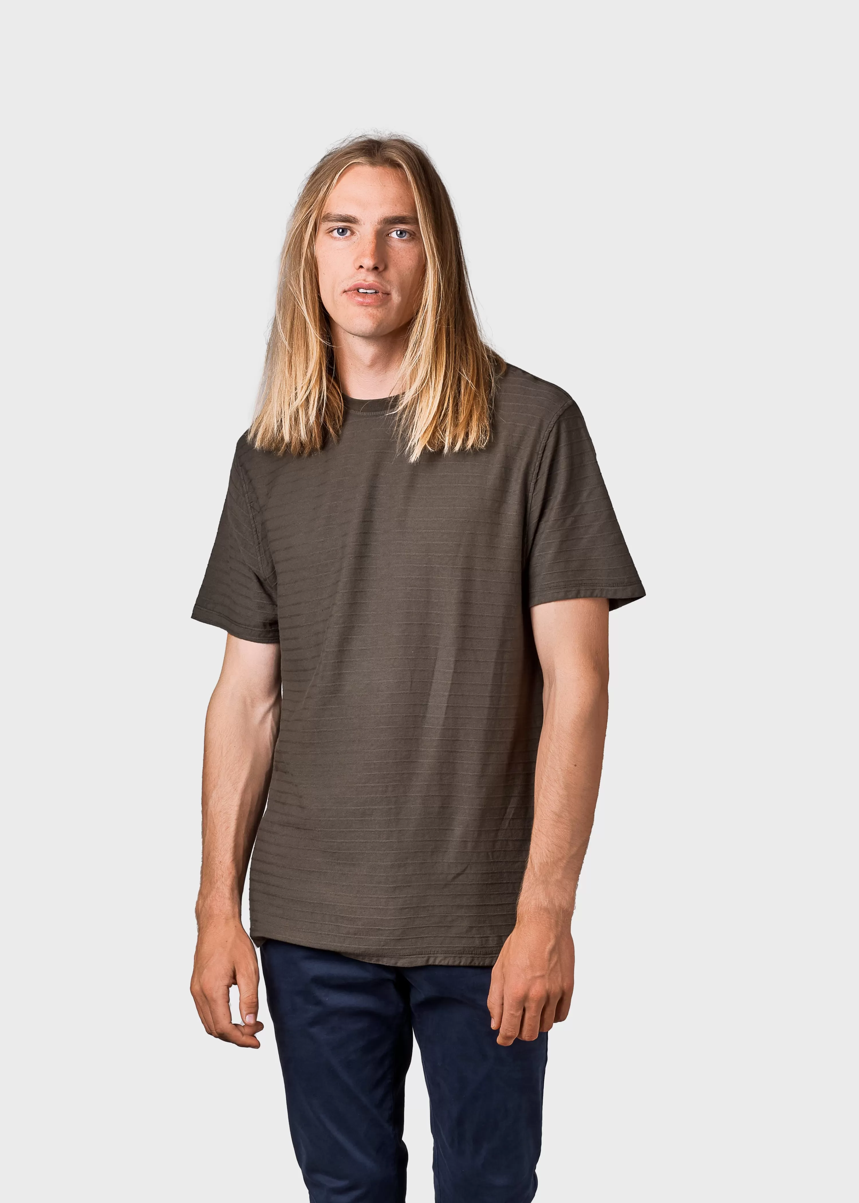 Klitmoller Collective T-shirts*Lauge tee - Olive