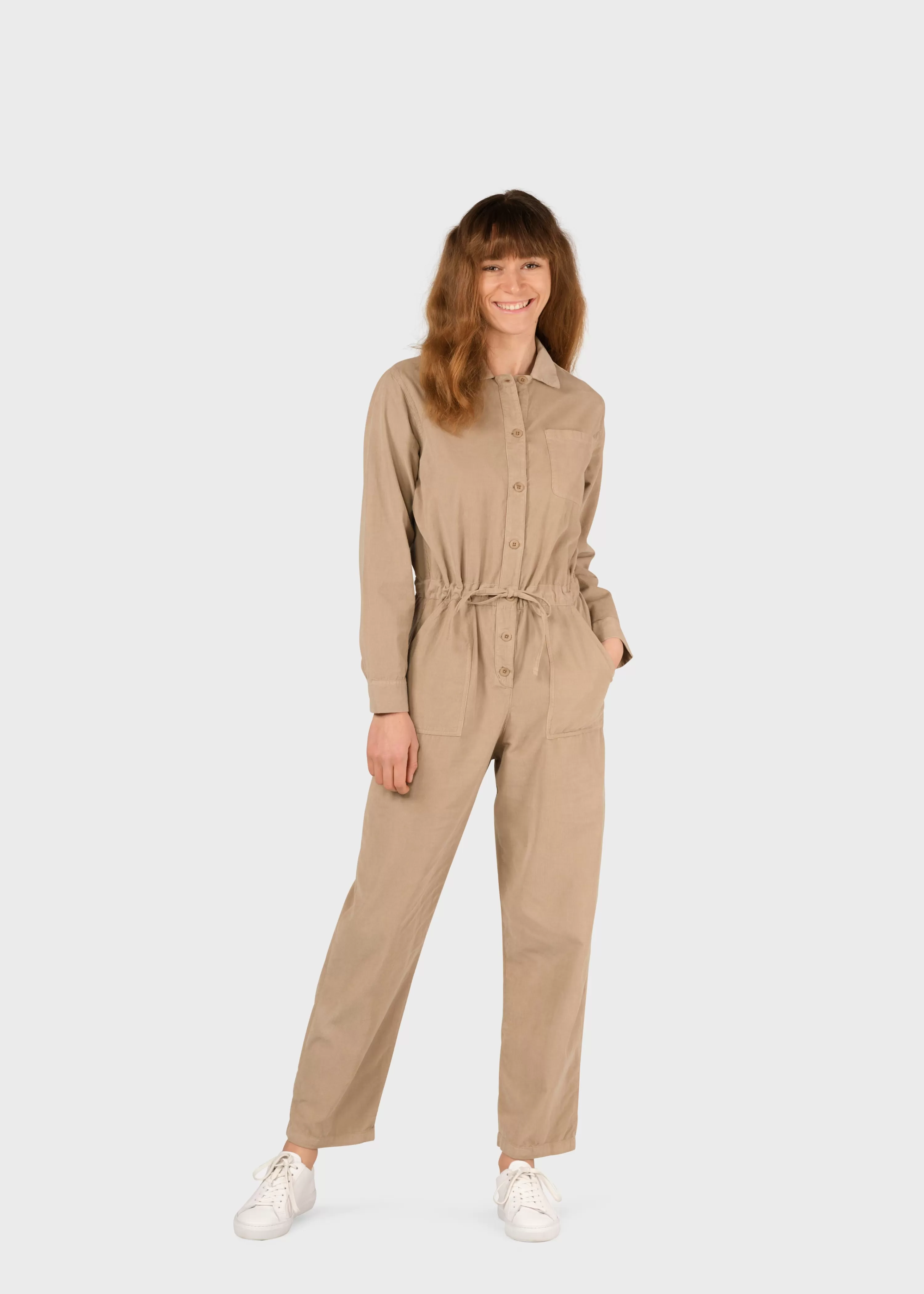 Klitmoller Collective Jumpsuits*Lena corduroy jumpsuit - Sand