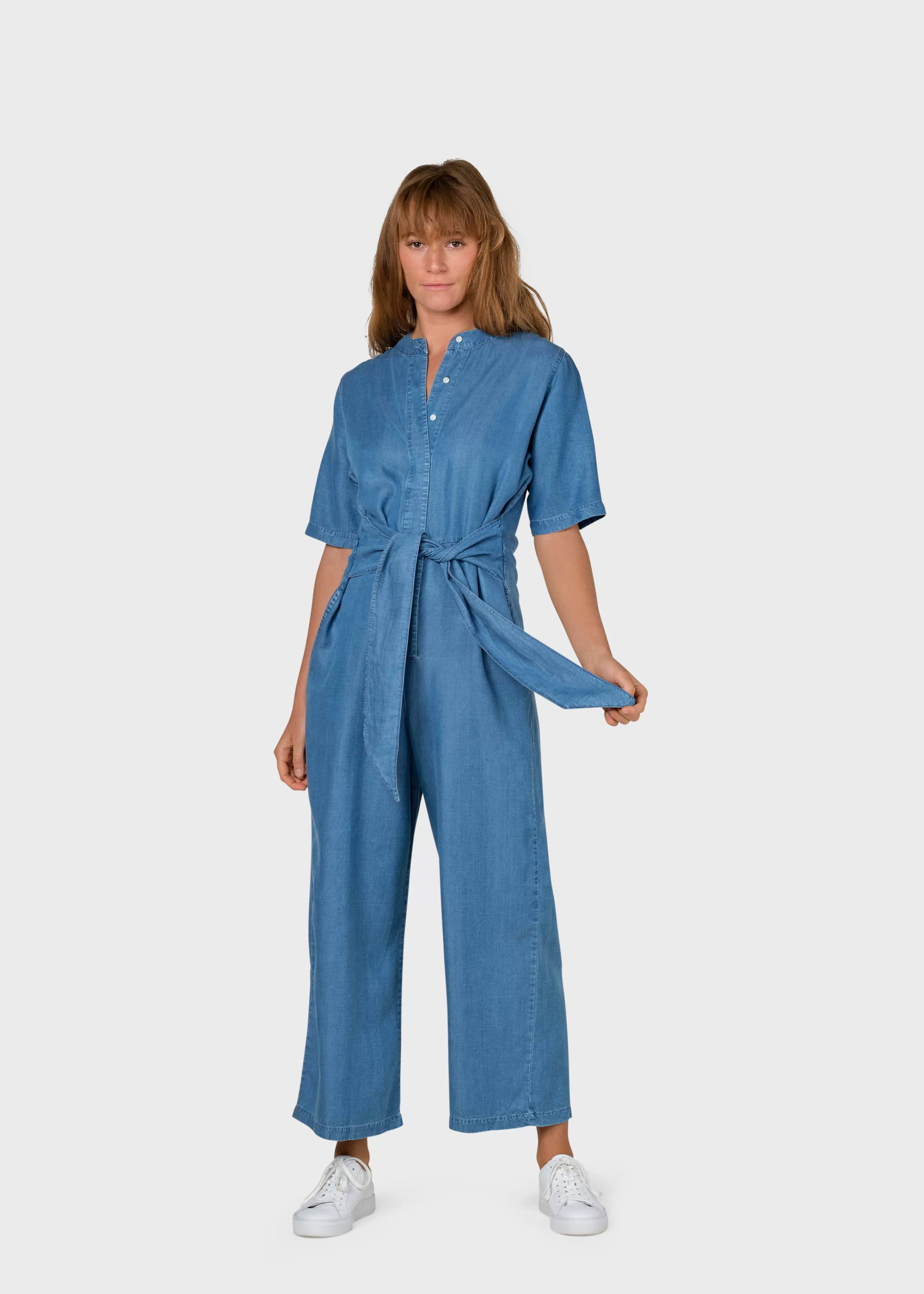 Klitmoller Collective Jumpsuits*Limona jumpsuit - Bleachwashed chambrey