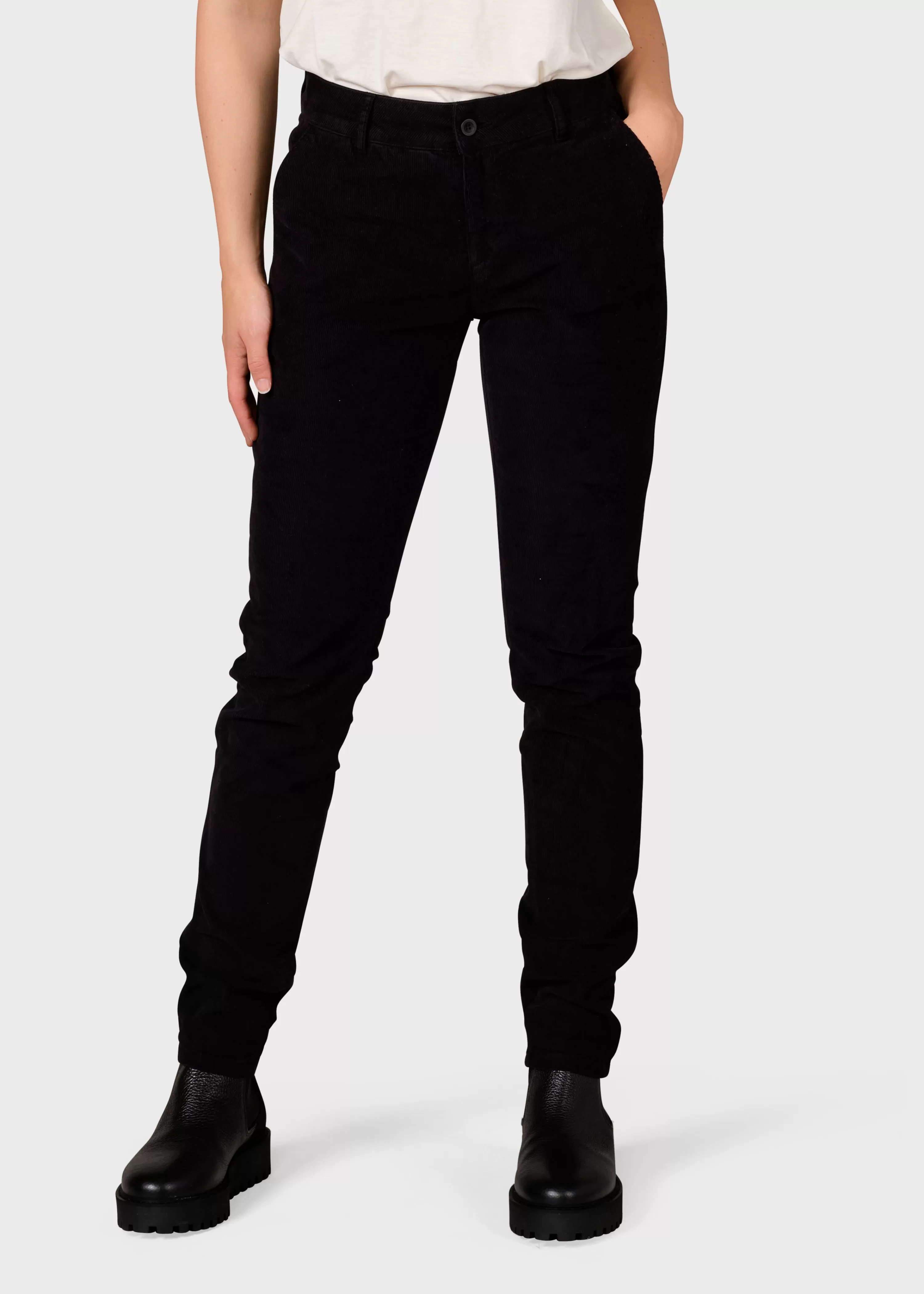 Klitmoller Collective Pants*Liv corduroy pant - Black