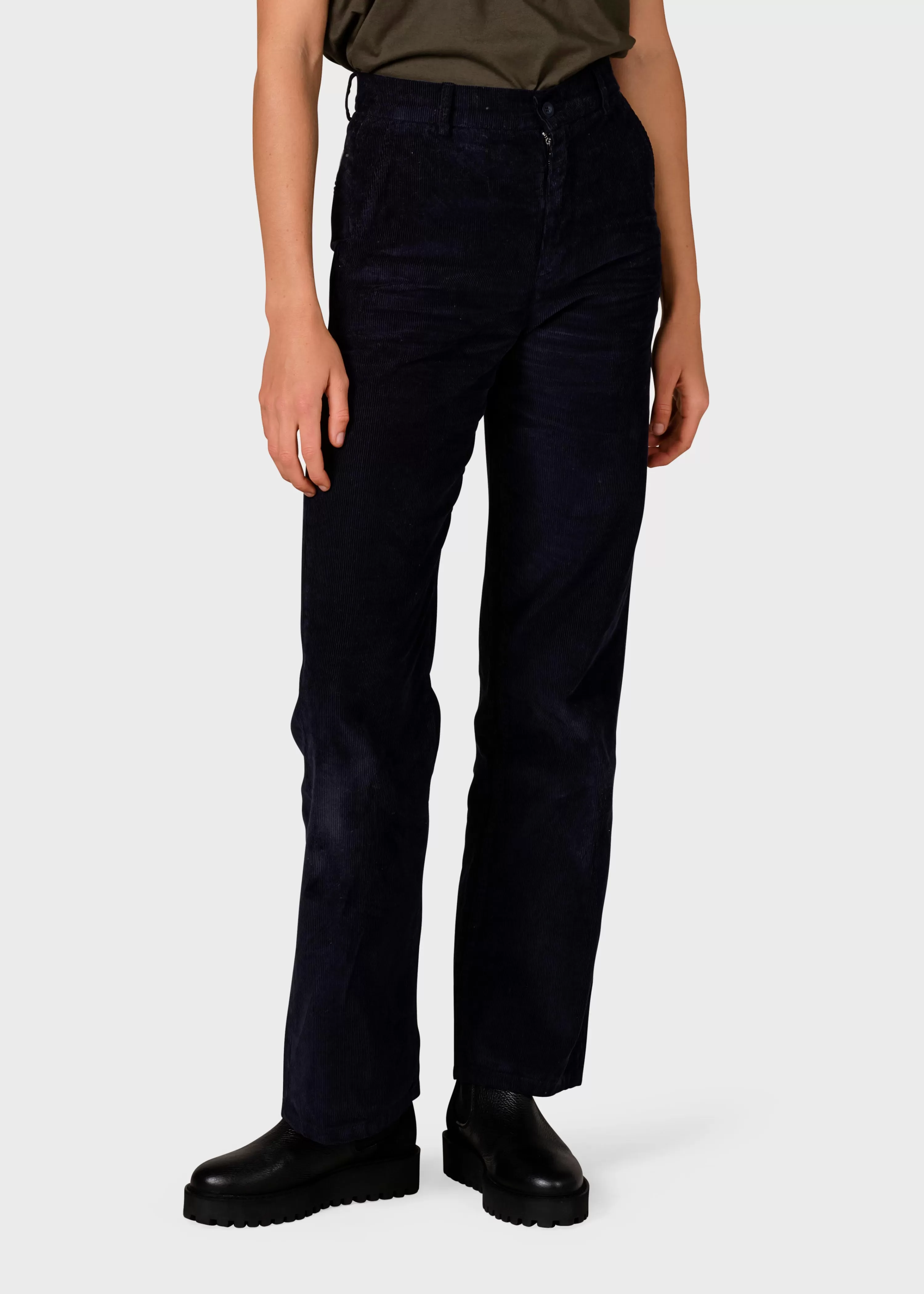 Klitmoller Collective Pants*Lone corduroy pant - Navy