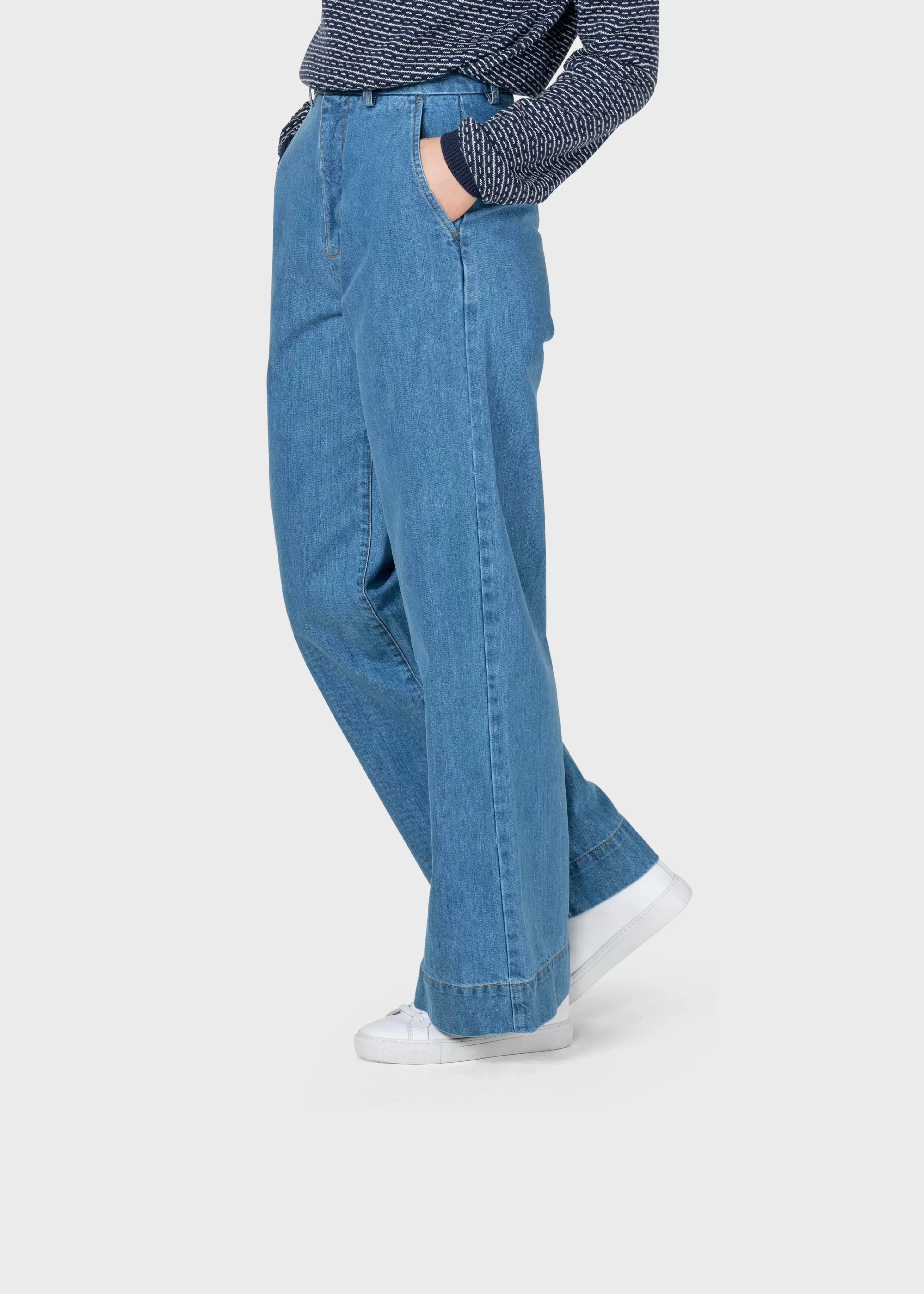 Klitmoller Collective Pants*Lydia denim pant - Light blue stonewash