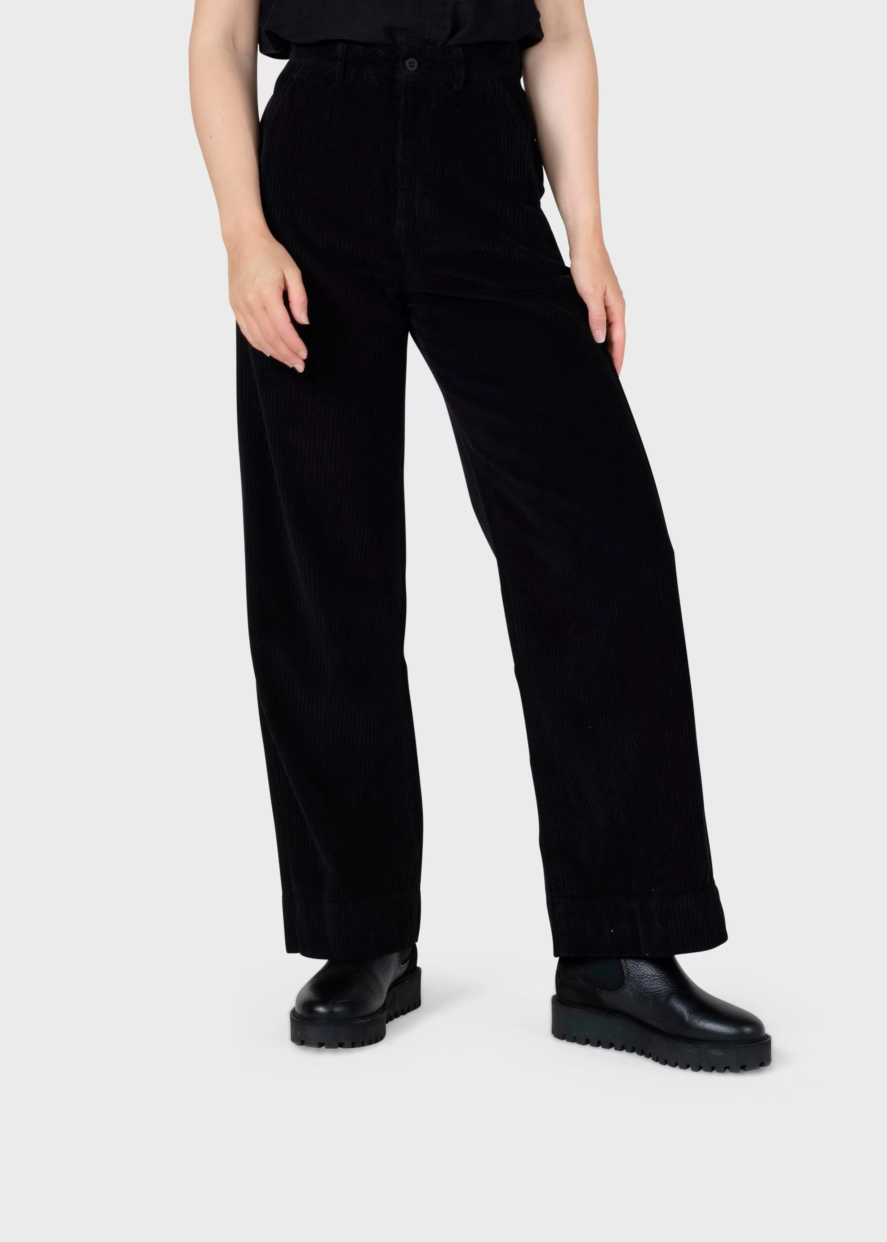 Klitmoller Collective Pants*Lydia jumbo corduroy pant - Black