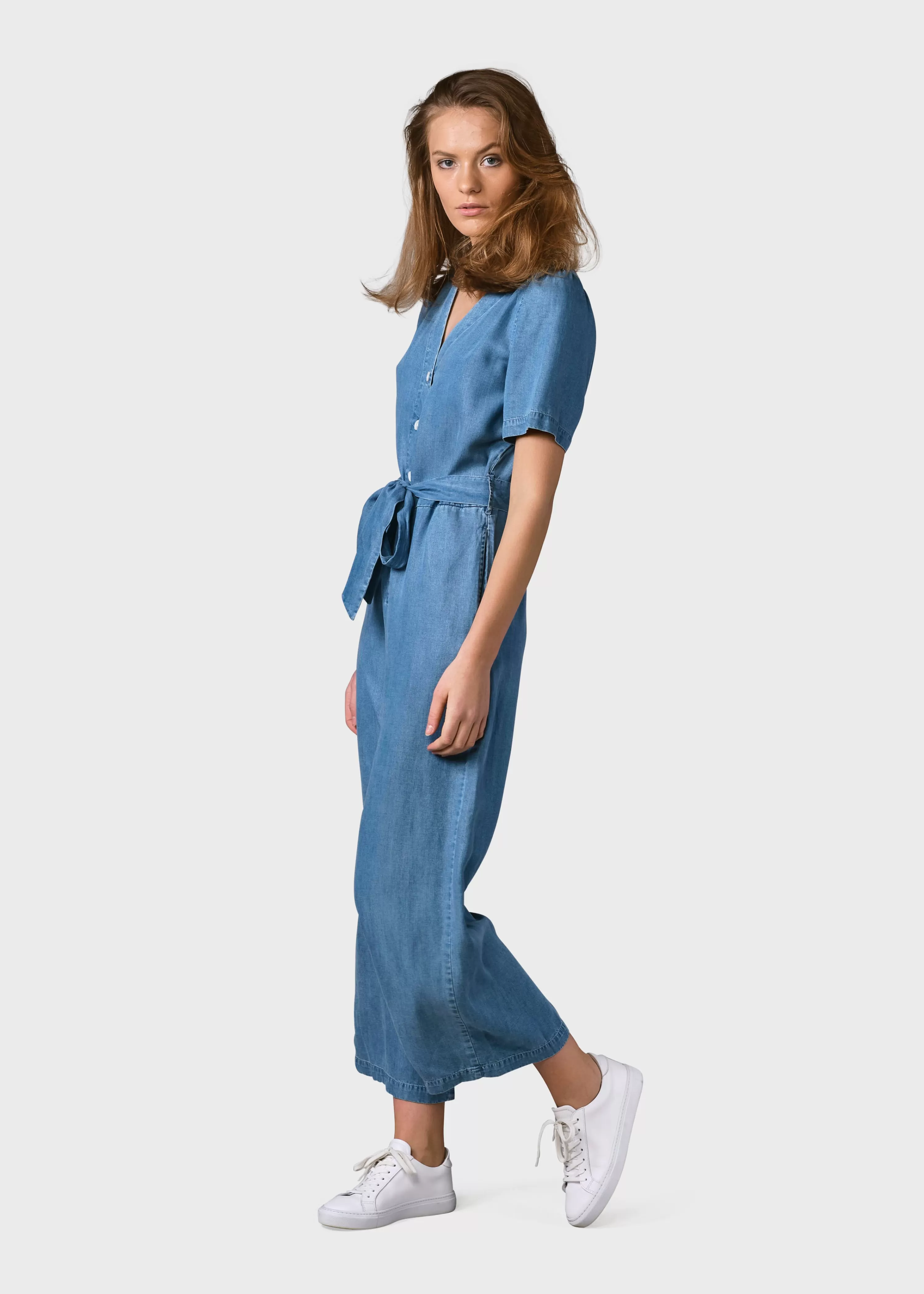 Klitmoller Collective Jumpsuits*Marna jumpsuit - Light blue chambrey