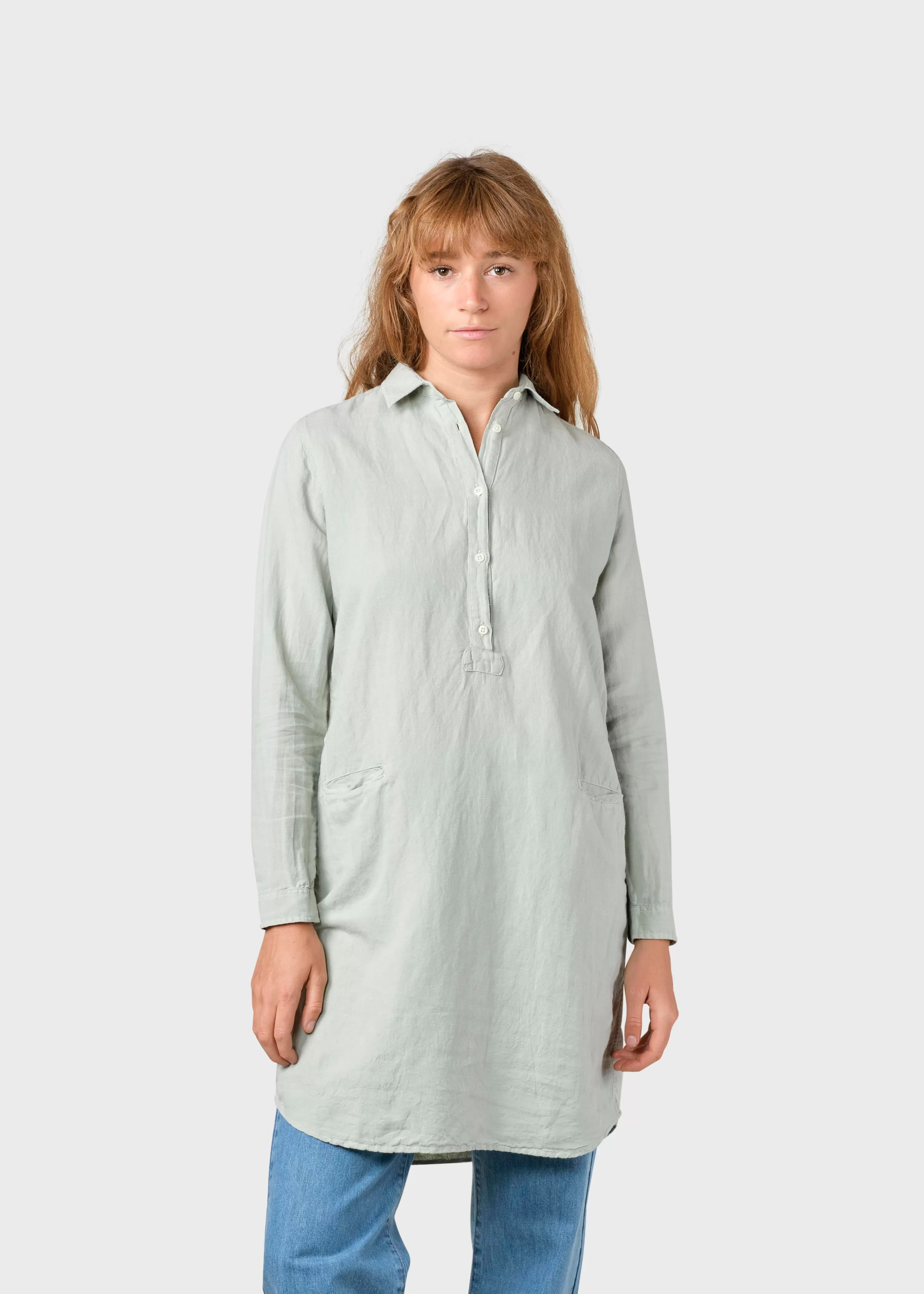 Klitmoller Collective Shirts*Mathilde linen shirt - Sage