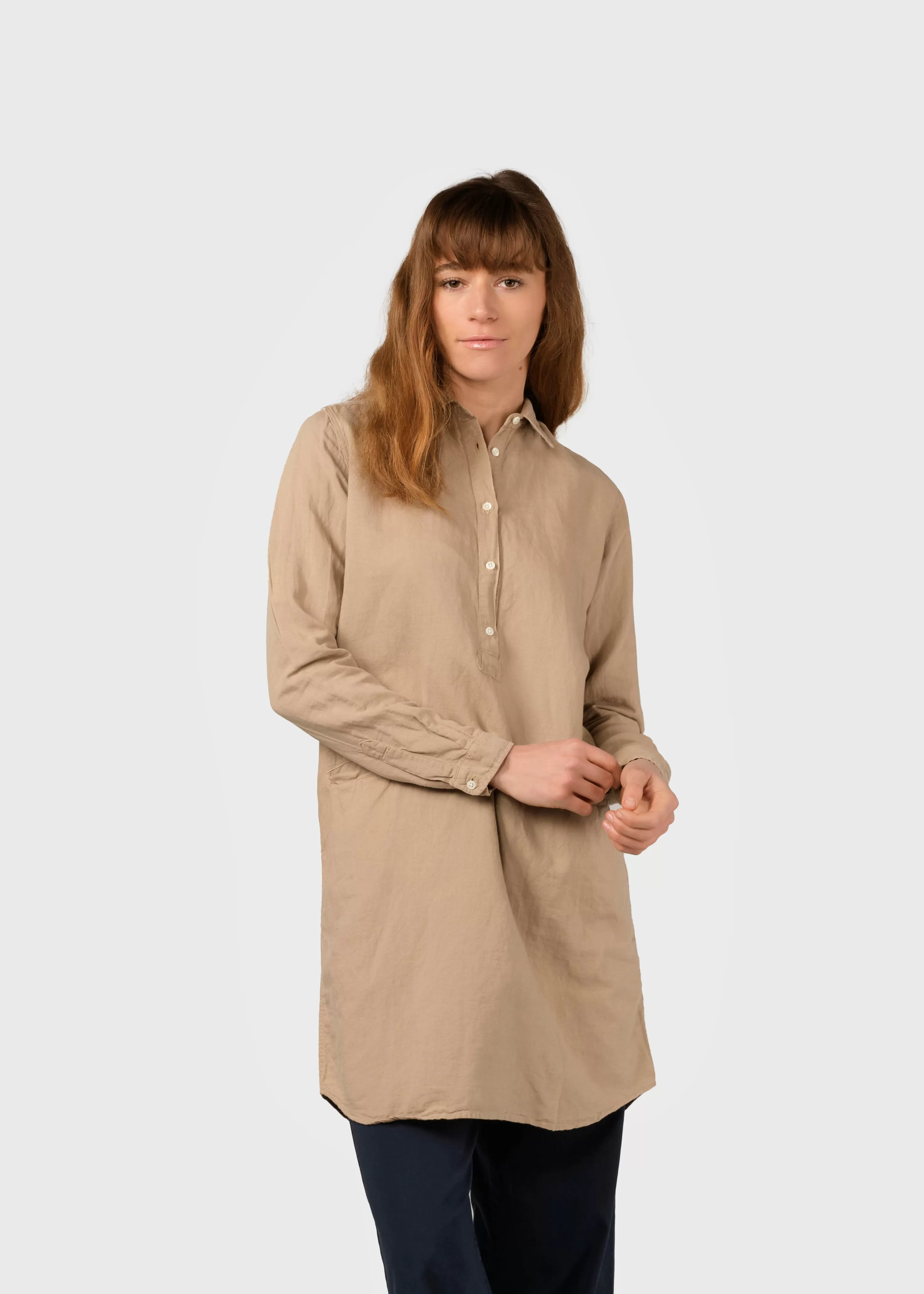 Klitmoller Collective Shirts*Mathilde linen shirt - Sand